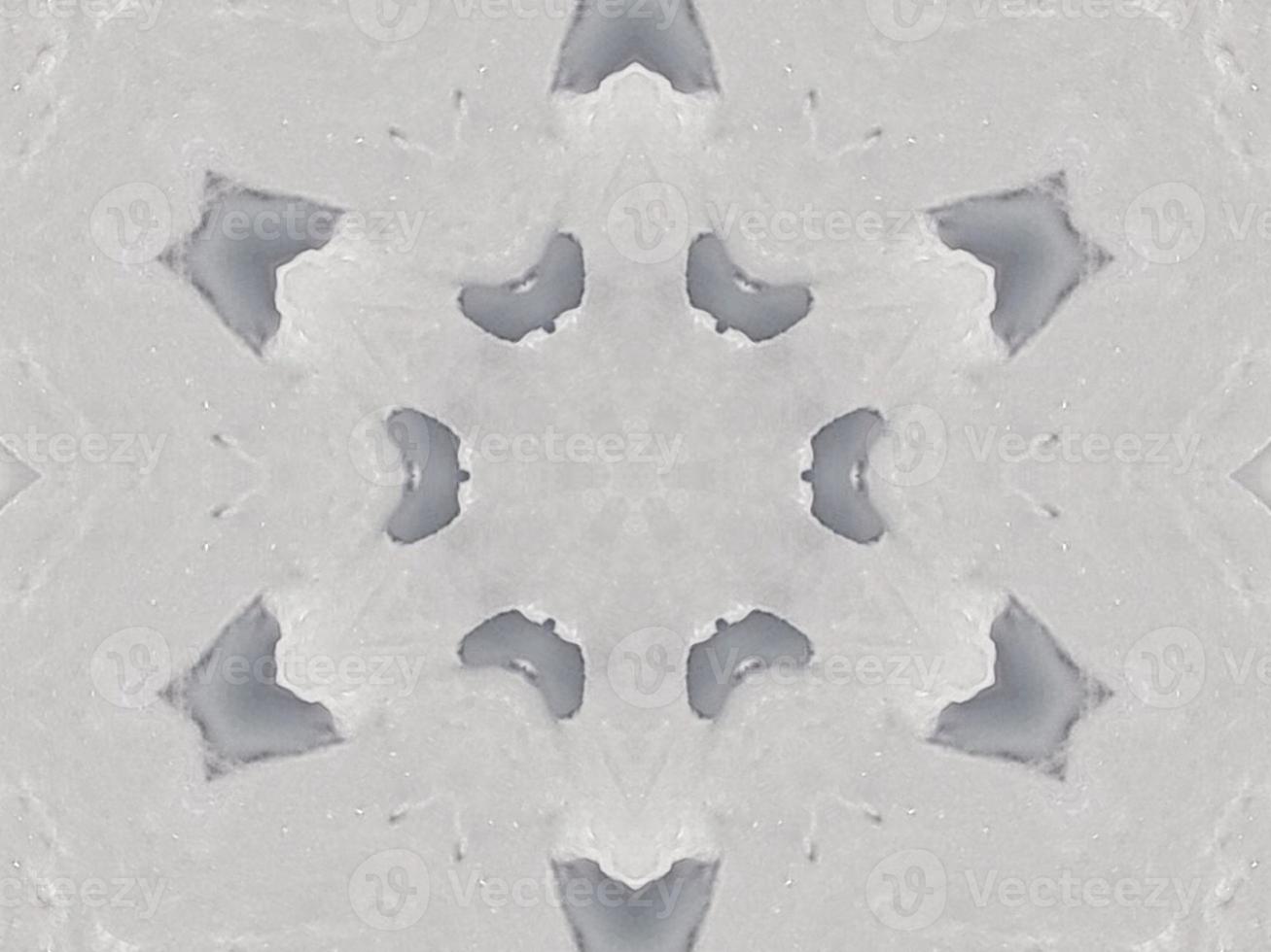 Ashy gray floral abstract background kaleidoscope plain unique and aesthetic pattern photo