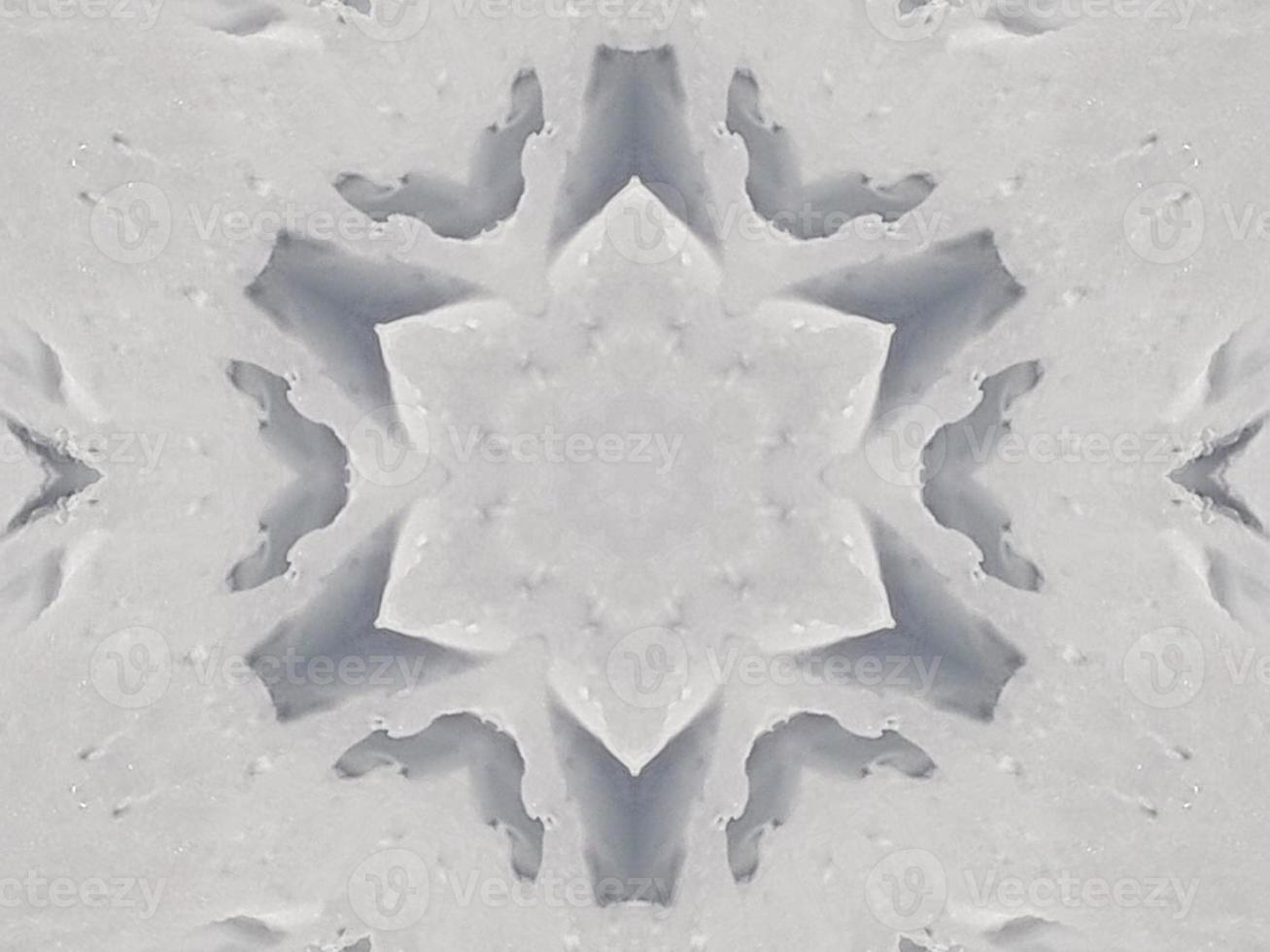 Ashy gray floral abstract background kaleidoscope plain unique and aesthetic pattern photo