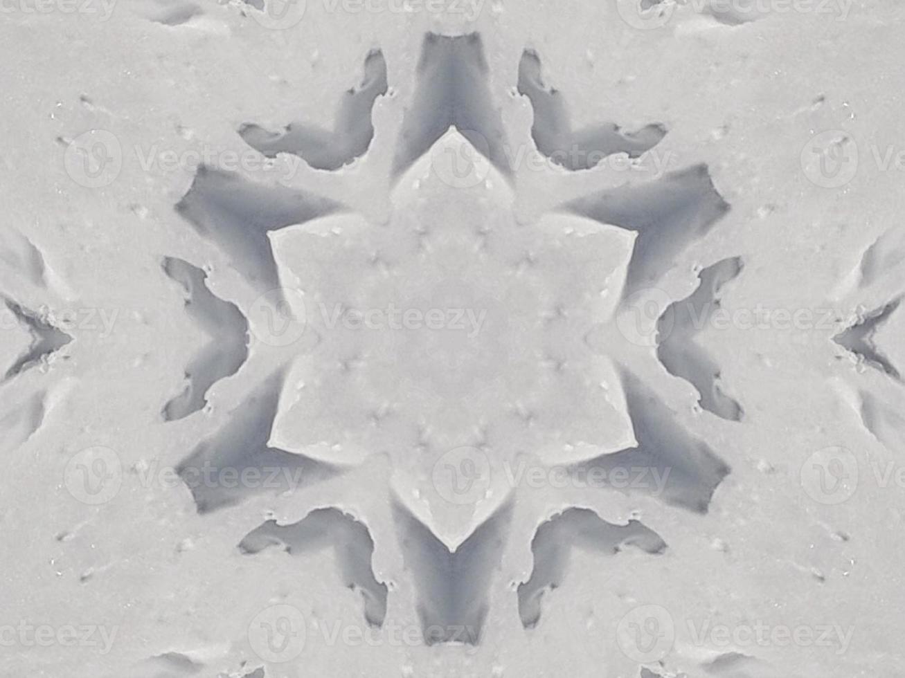 Ashy gray floral abstract background kaleidoscope plain unique and aesthetic pattern photo