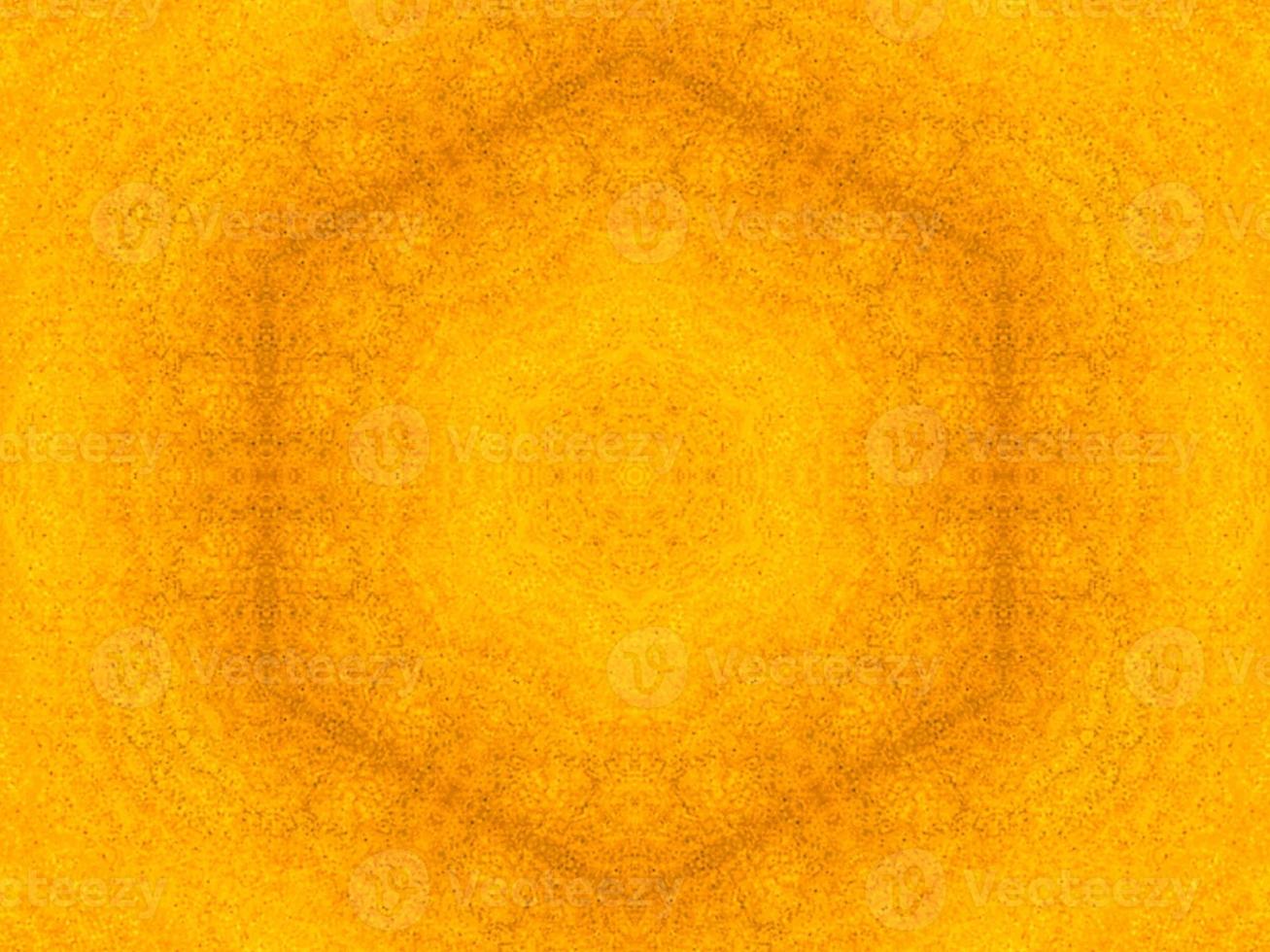 Colorful yellow and blue light kaleidoscope background abstract flower and symmetric pattern photo