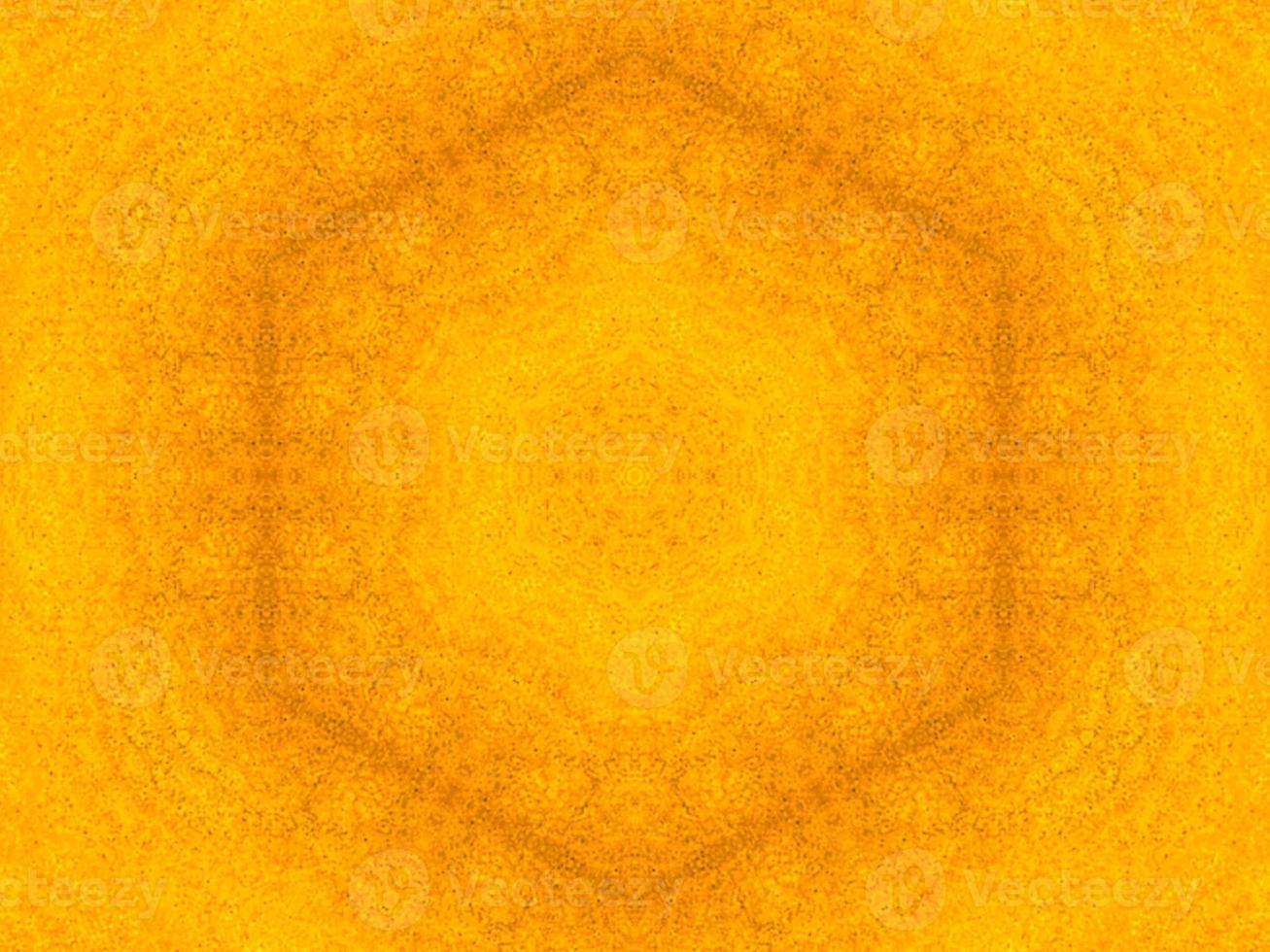 Colorful yellow and blue light kaleidoscope background abstract flower and symmetric pattern photo