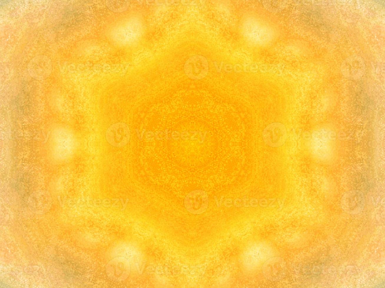 Colorful yellow and blue light kaleidoscope background abstract flower and symmetric pattern photo