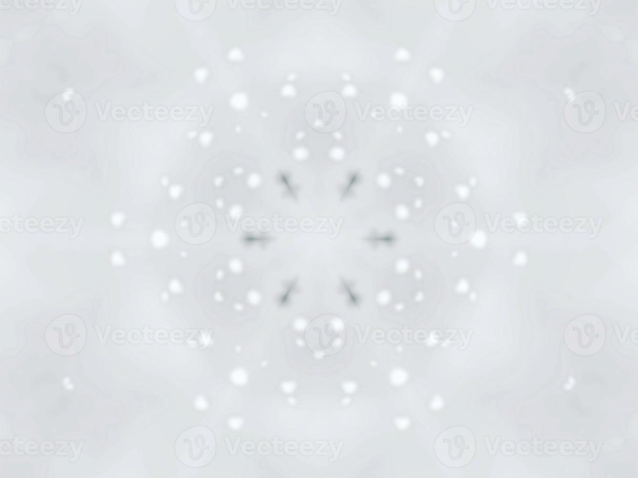 Blurry green leaves kaleidoscope background abstract flower and symmetric pattern for christmas vibes photo