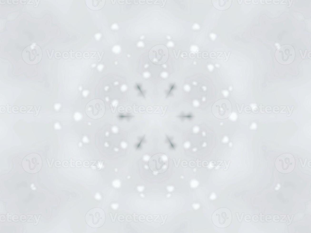 Blurry green leaves kaleidoscope background abstract flower and symmetric pattern for christmas vibes photo