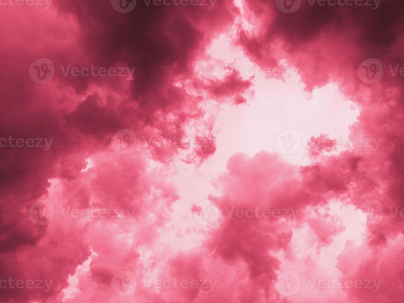Thunderclouds. Viva Magenta, Pantone Color of the year 2023 photo