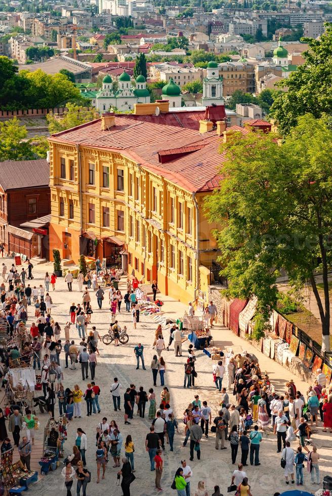 Scenic view of the Andrew's Descent. Kyiv, Ukraine photo