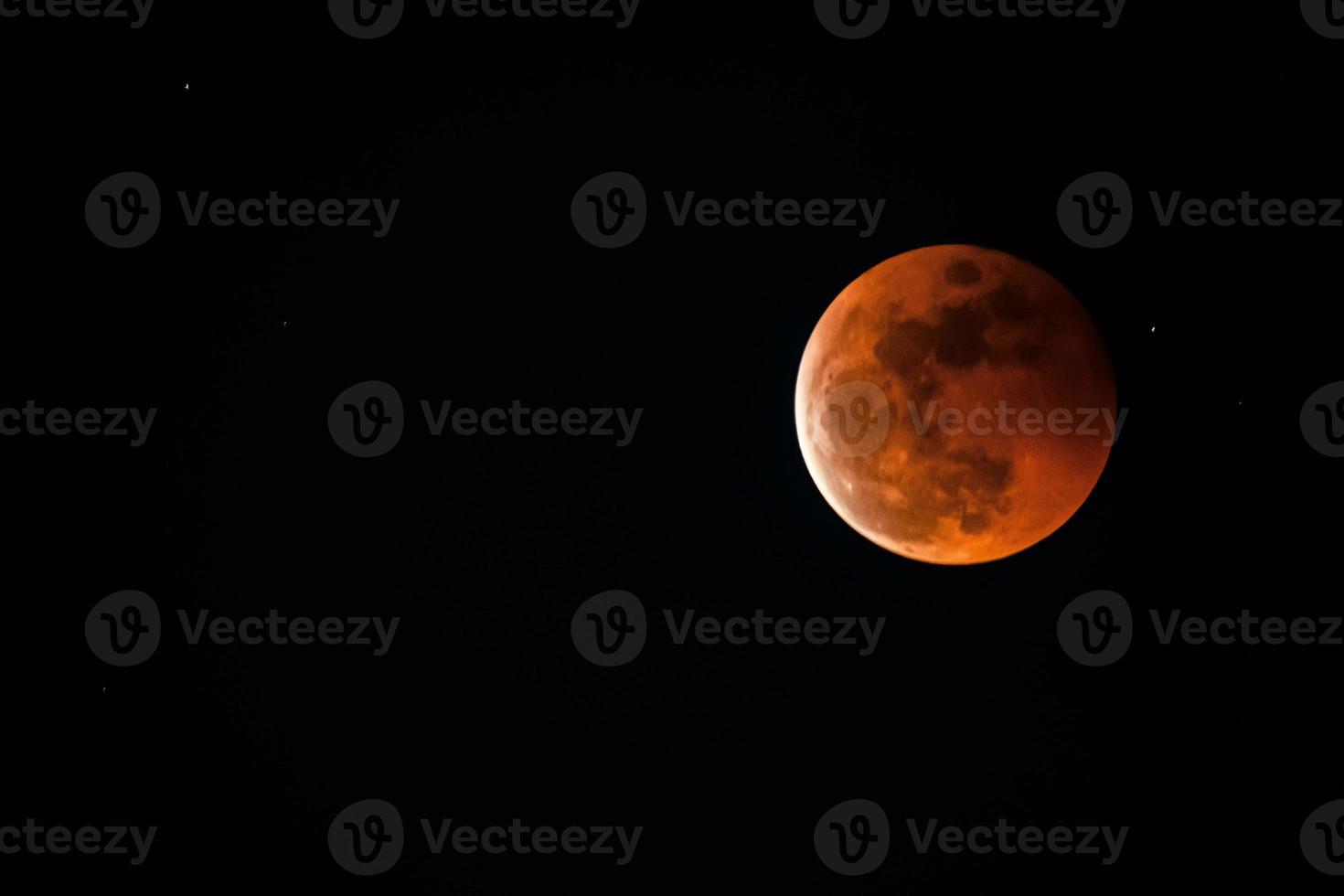 The Lunar Eclipse. Photographed blood moon photo