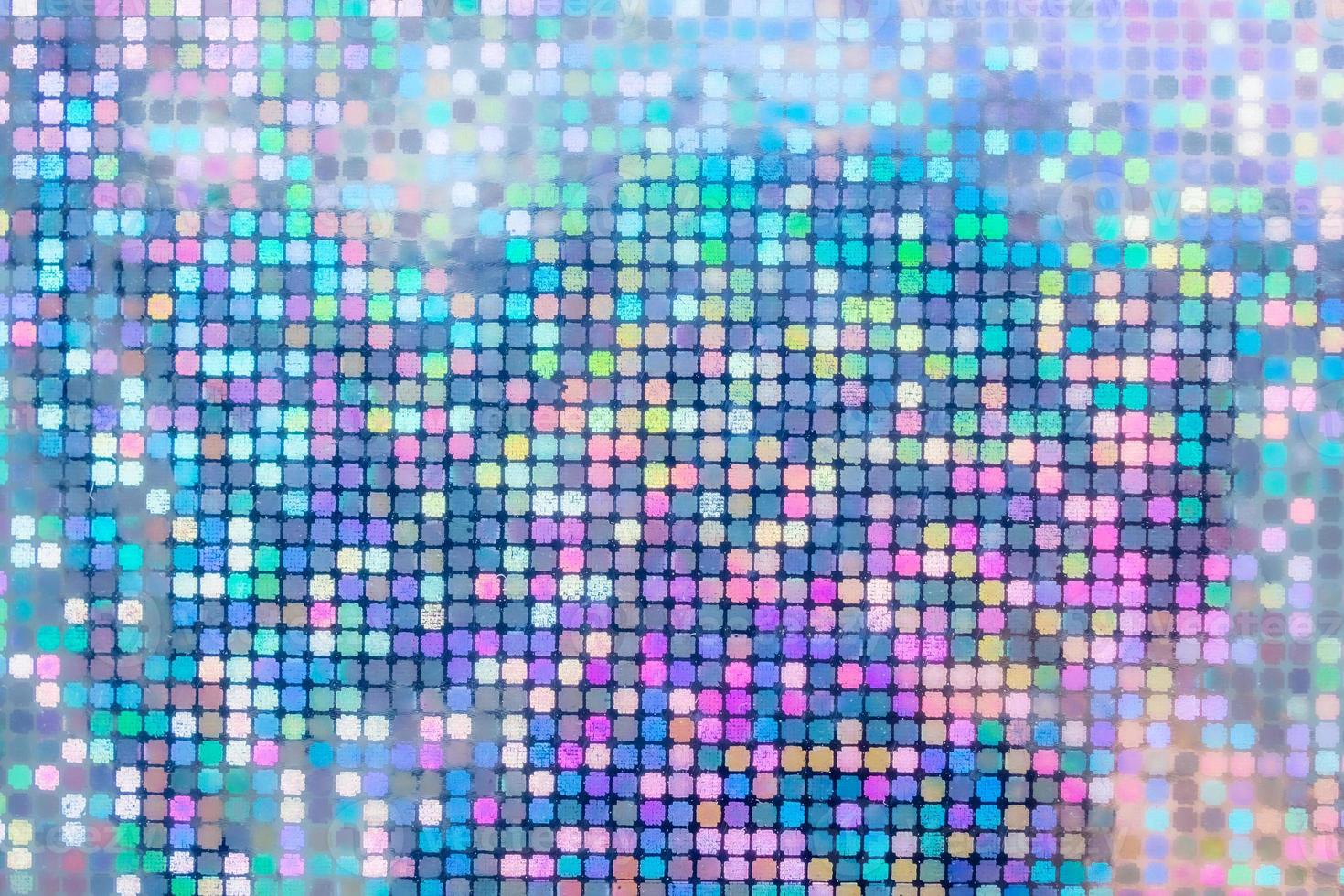 fondo de holograma abstracto de textura iridiscente de hoja de arco iris holográfica foto