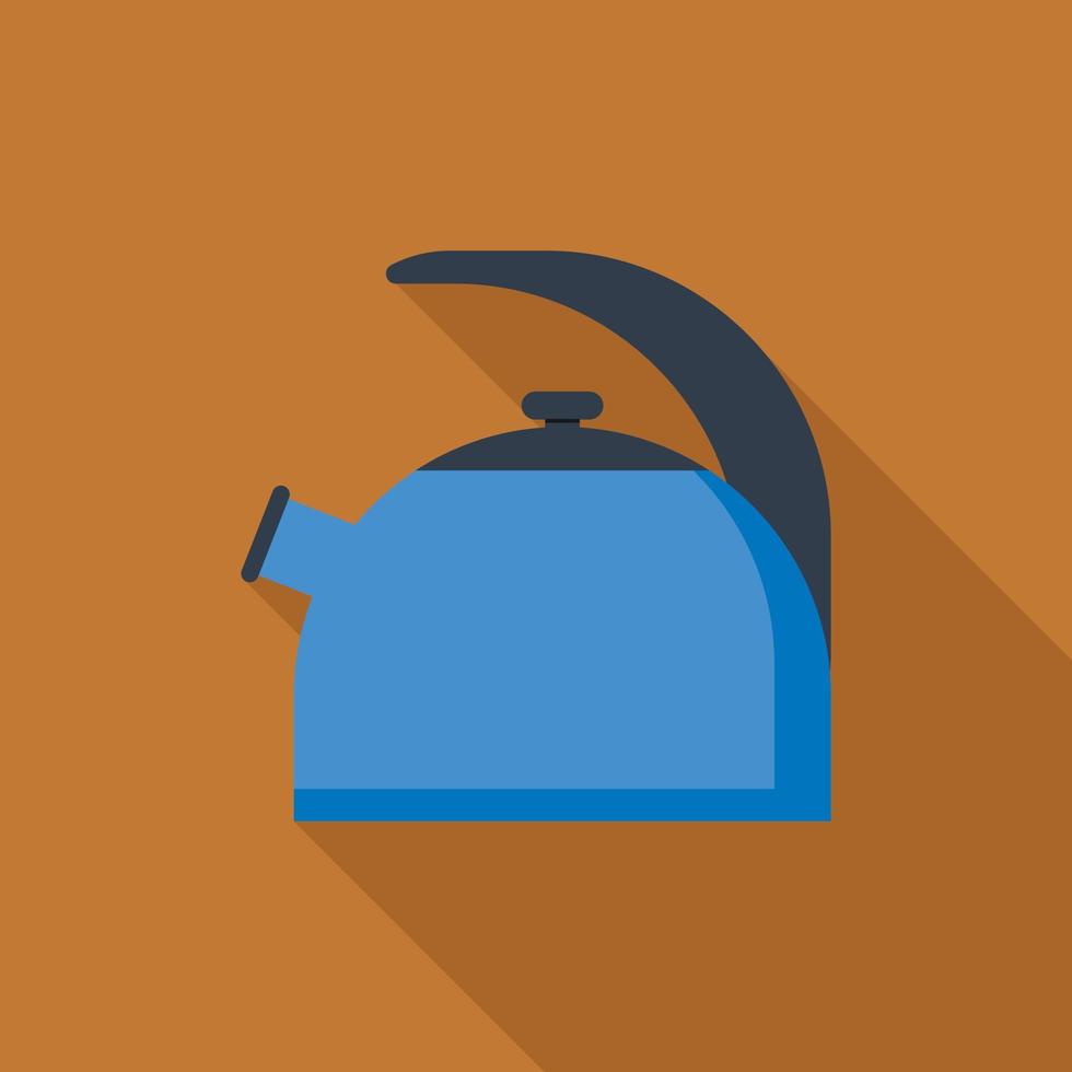 Kettle icon, flat style vector