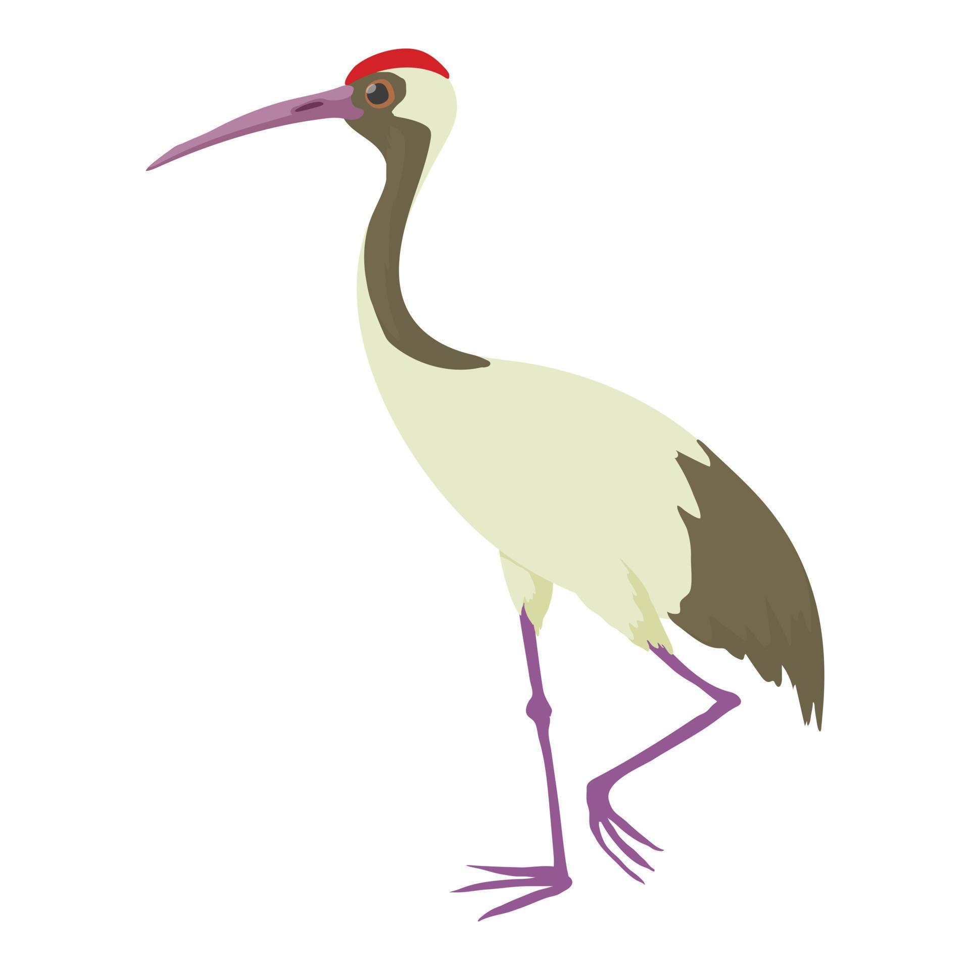 Chinese Crane Icon Cartoon Style 15232326 Vector Art At Vecteezy
