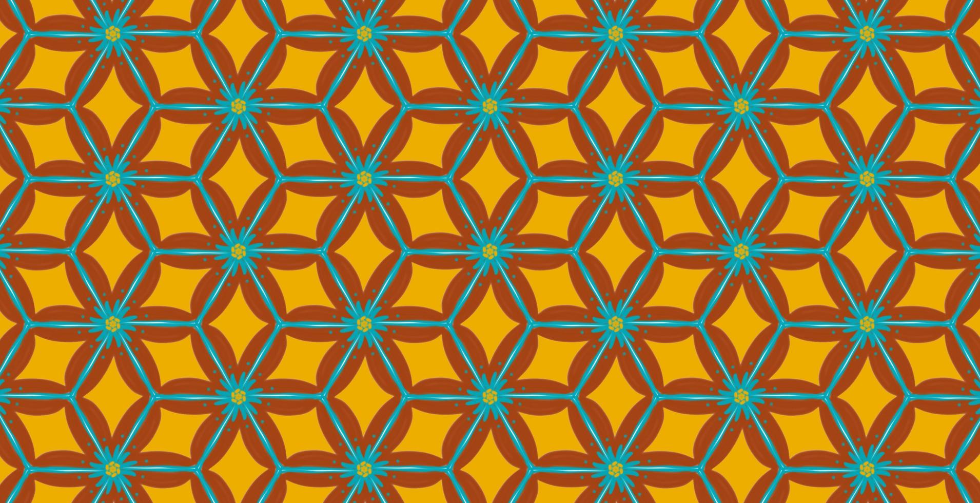 Floral pattern, vintage geometric pattern. Retro style and Aesthetic. photo