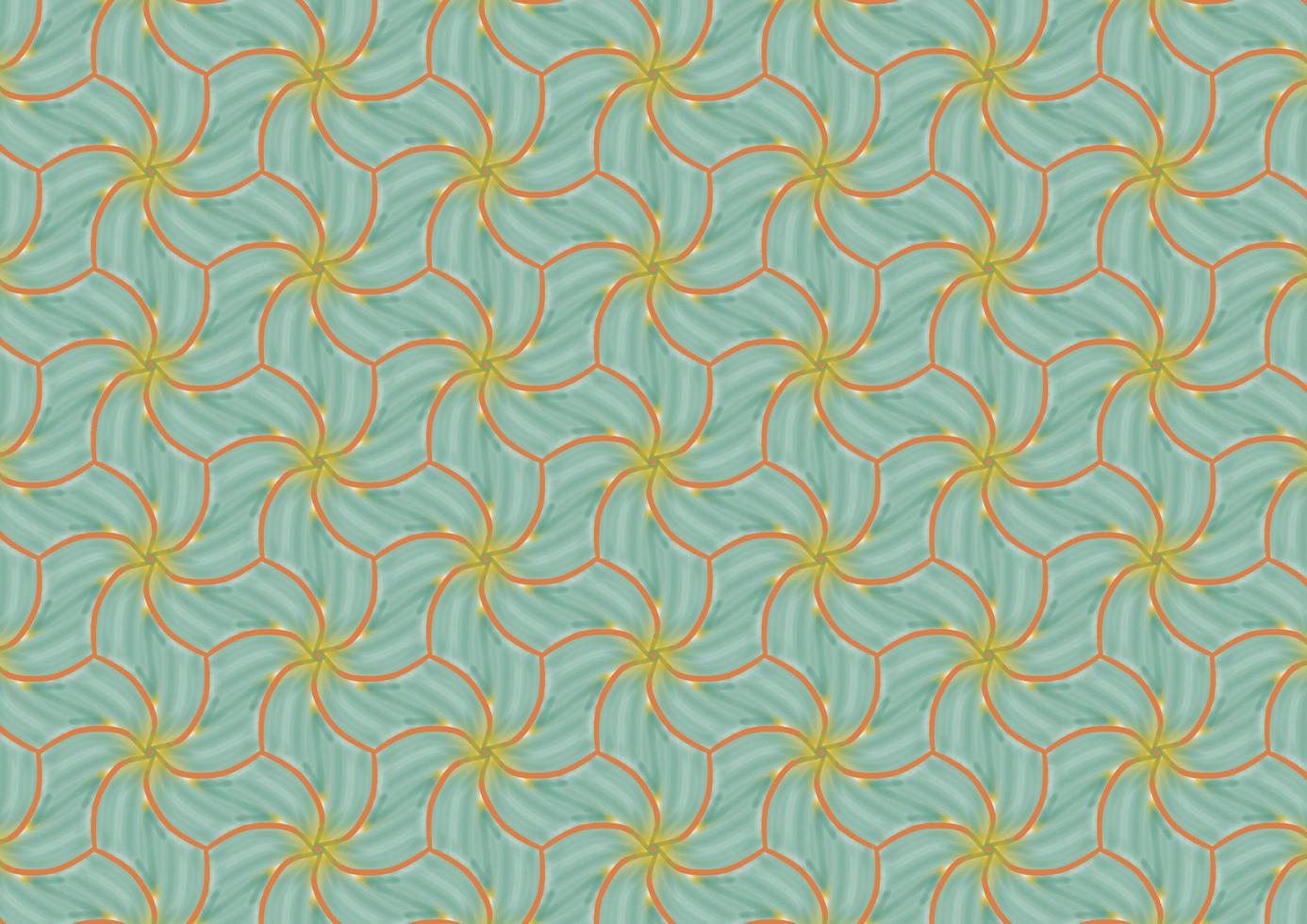 Floral pattern, vintage geometric pattern. Retro style and Aesthetic. photo