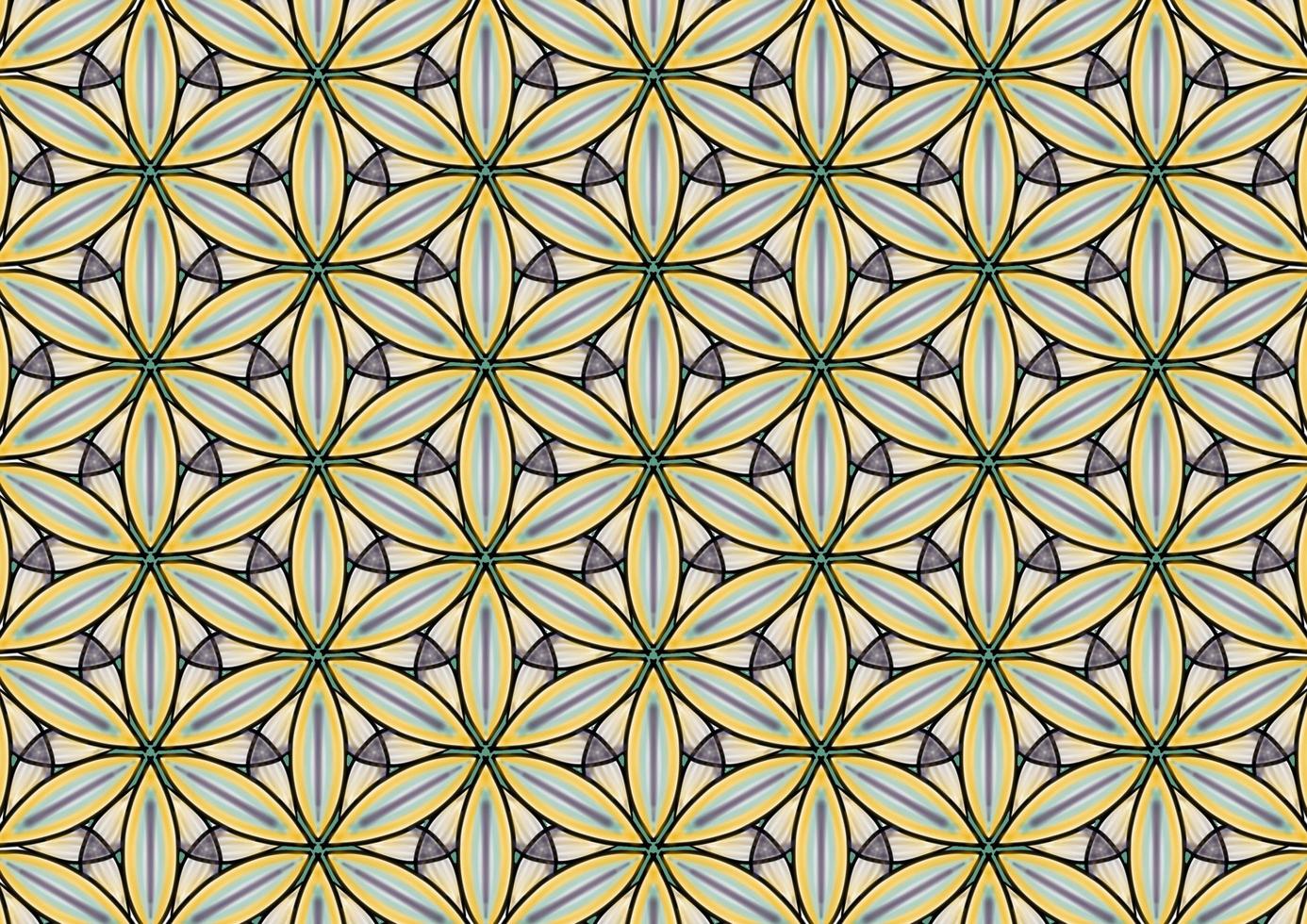 Floral pattern, vintage geometric pattern. Retro style and Aesthetic. photo