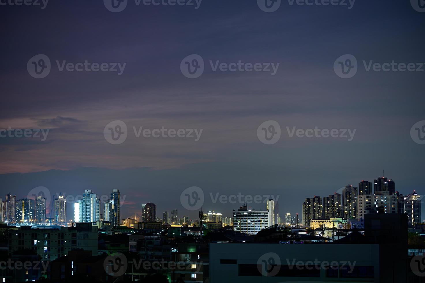 City, accommodation, residence, business, trade, office at night photo