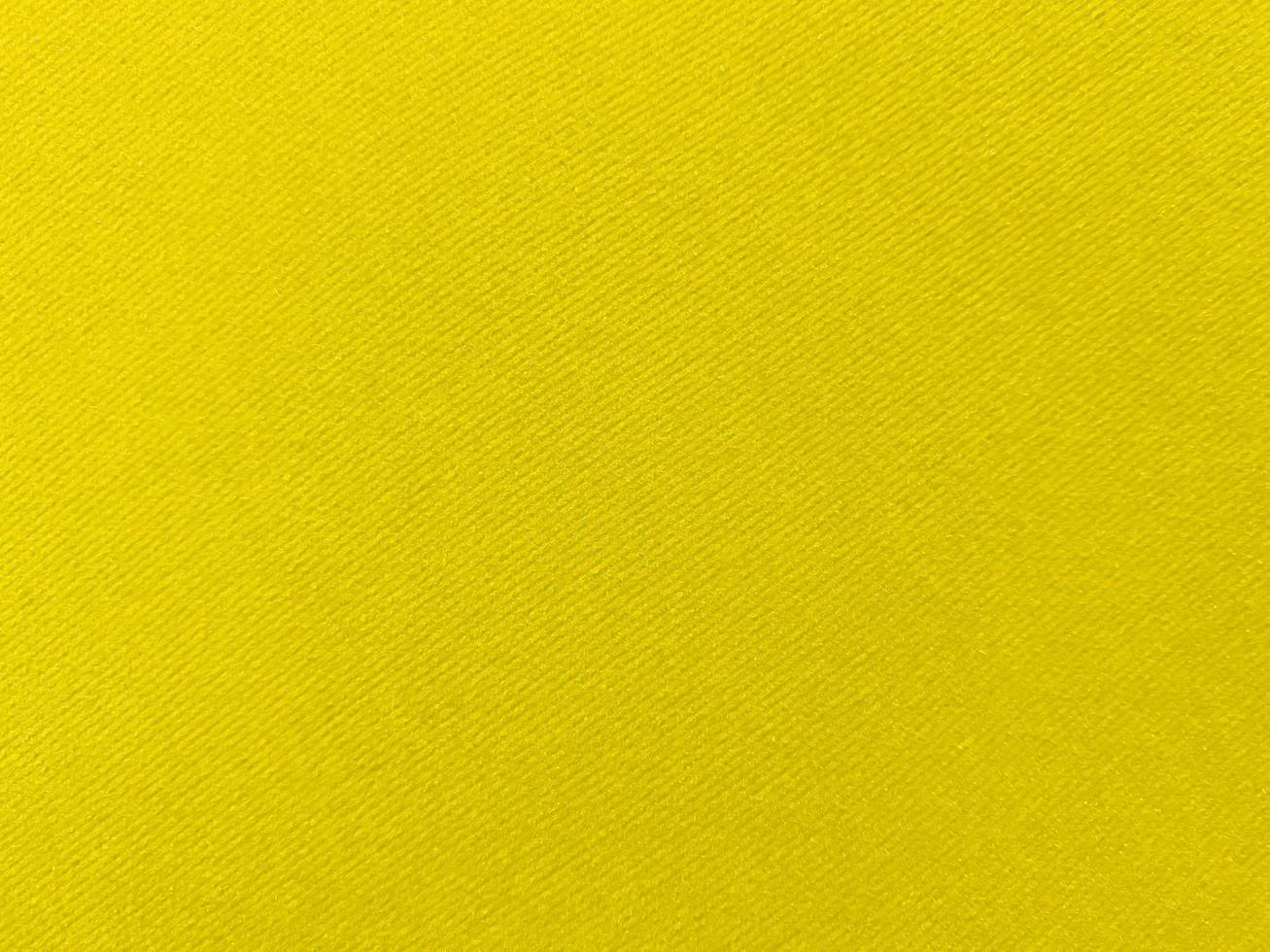 Yellow velvet fabric texture used as background. Empty yellow fabric background of soft and smooth textile material. There is space for text.. photo