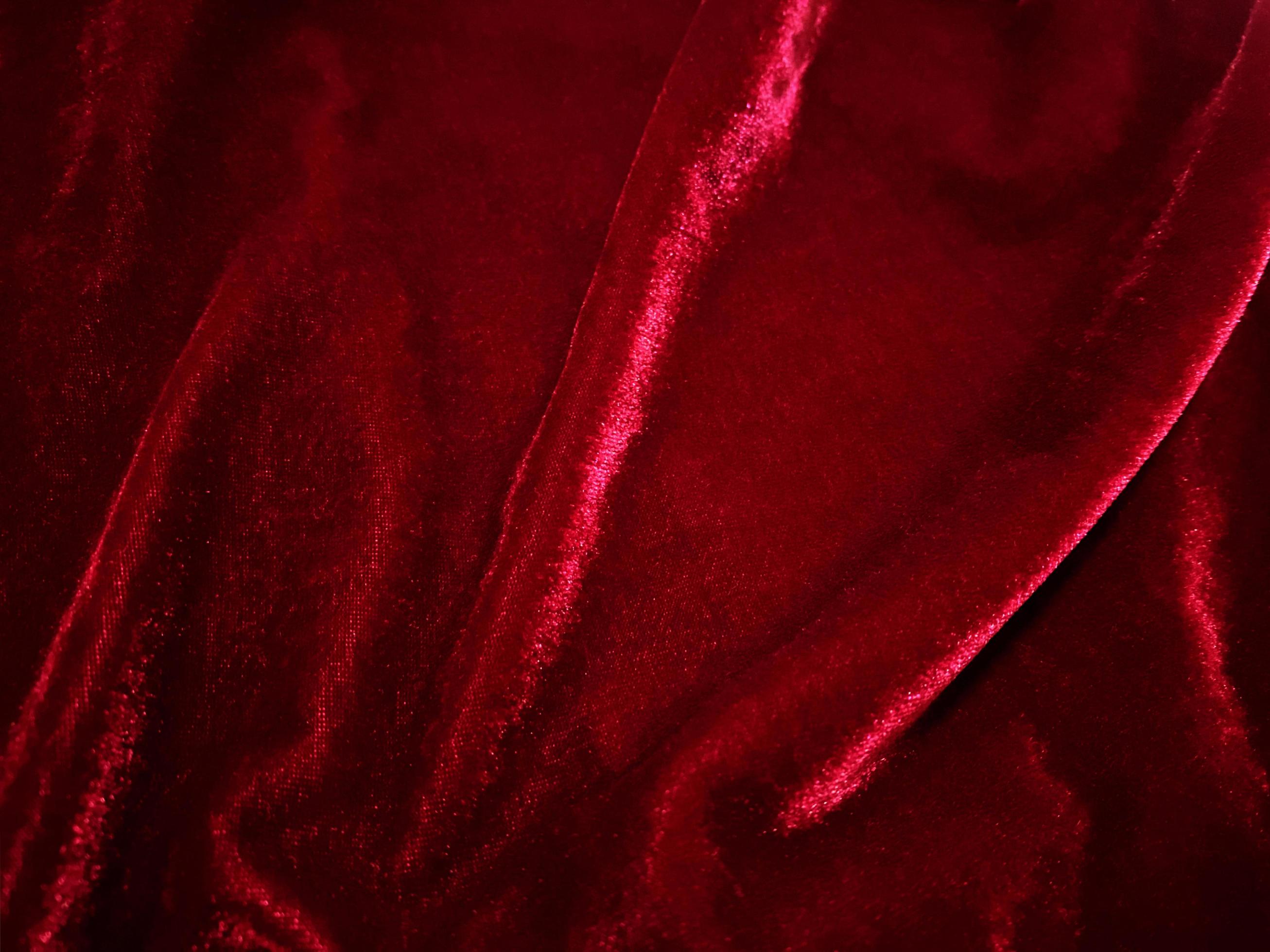 Red velvet fabric texture used as background. Empty Red fabric