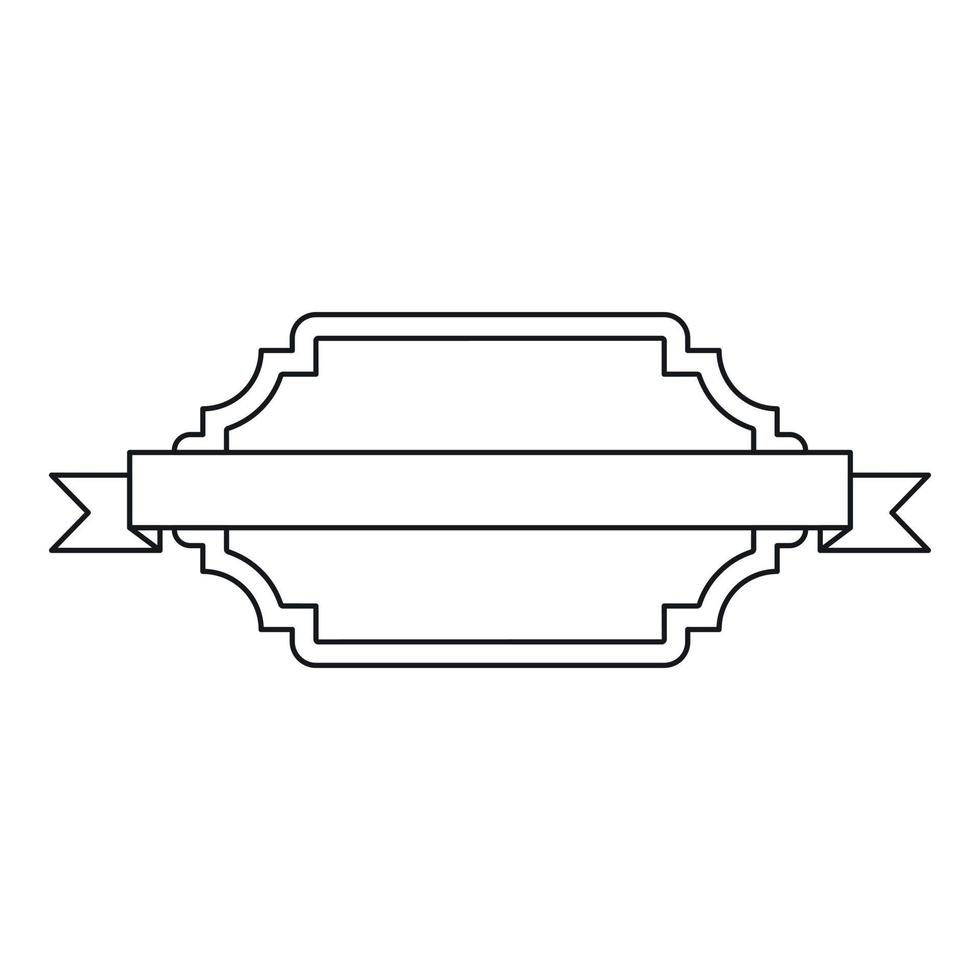 un icono de cinta, estilo de esquema vector