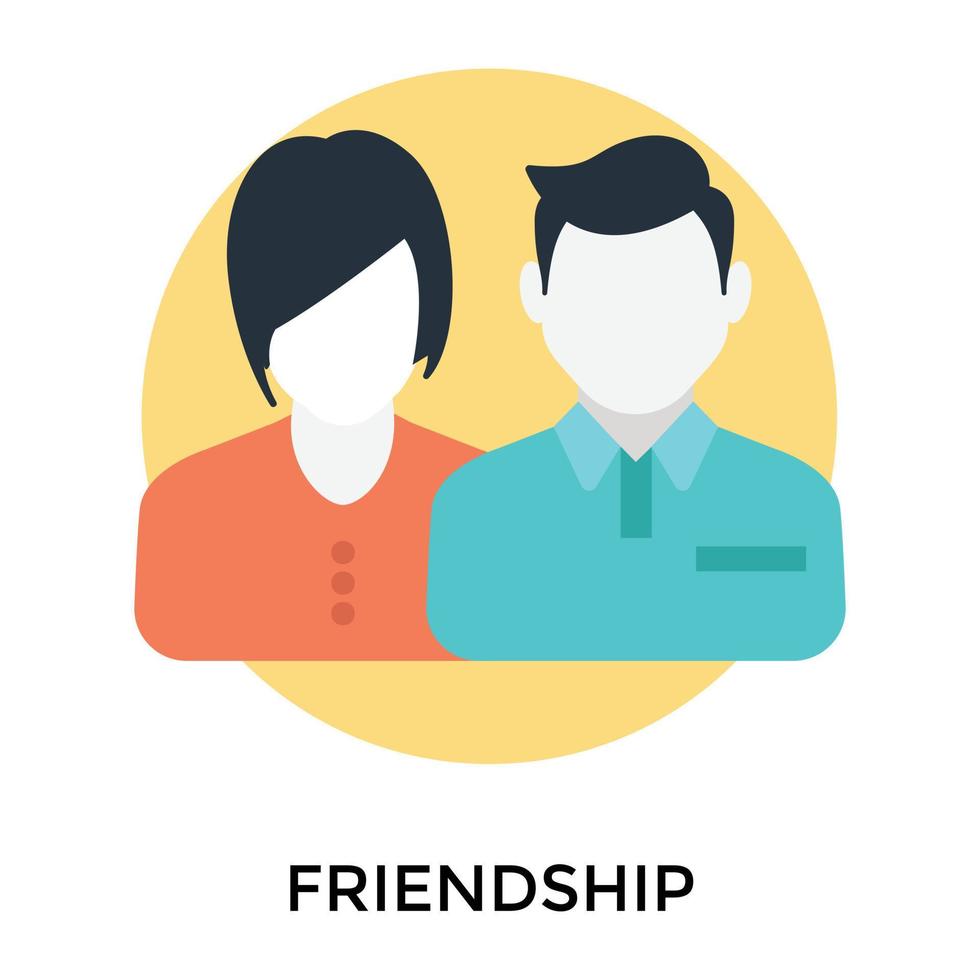 Trendy Friendship Concepts vector