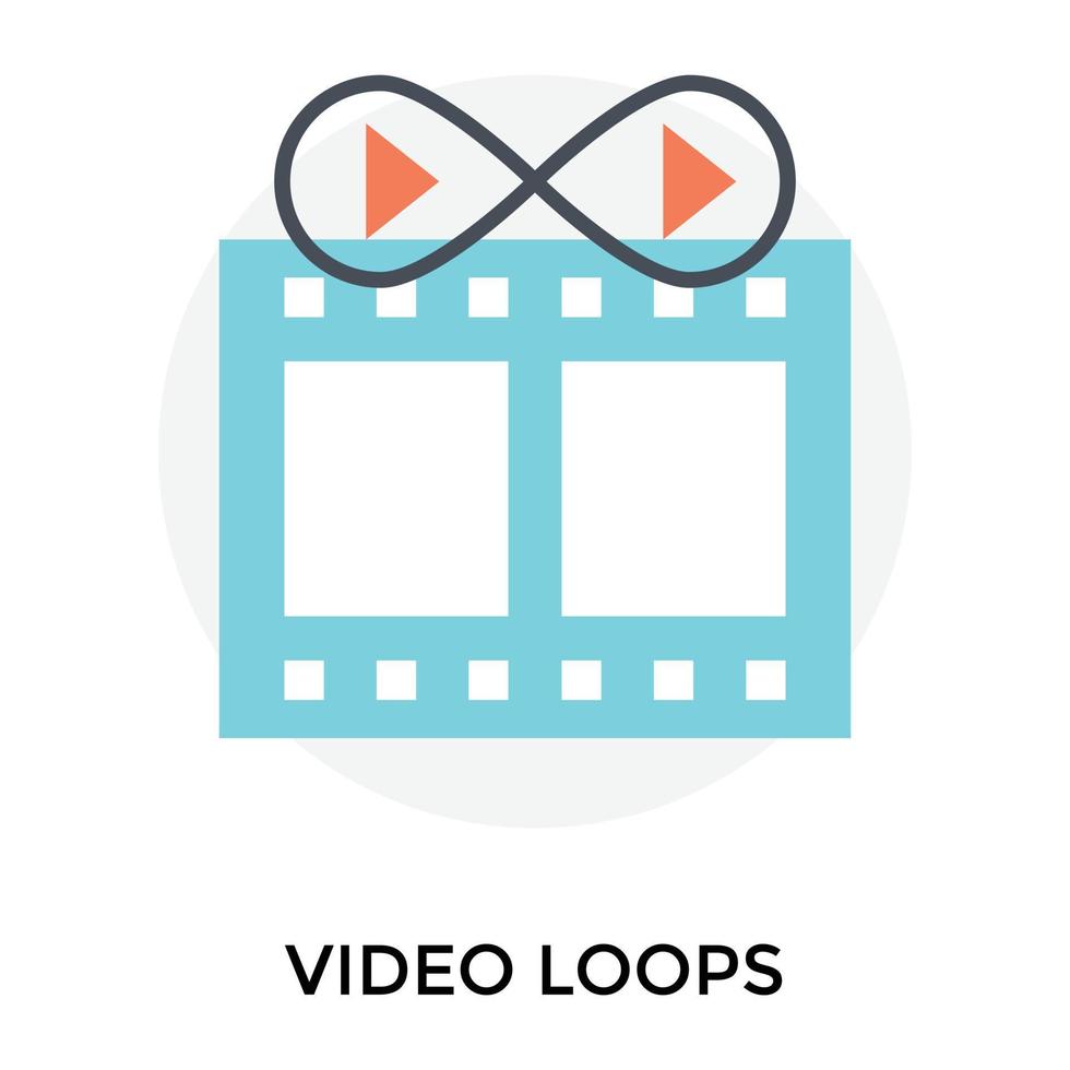 Trendy Video Loops vector