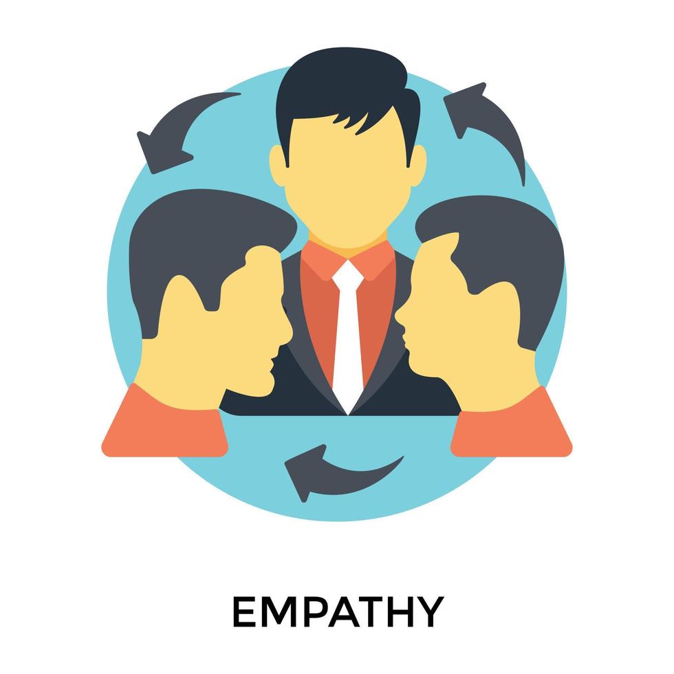 Trendy Empathy Concepts vector