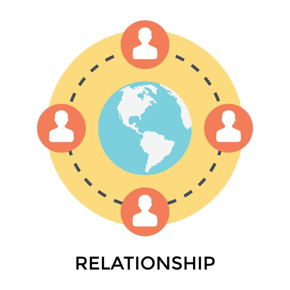 Trendy Relationship Concepts vector