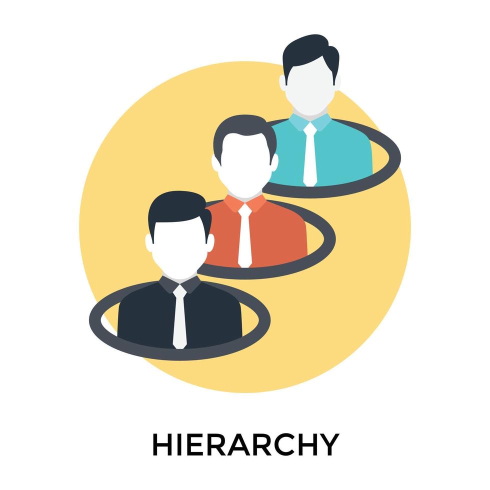 Trendy Hierarchy Concepts vector