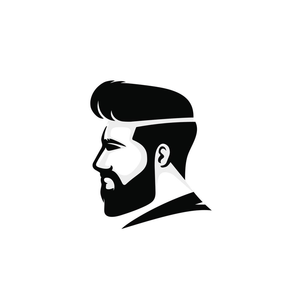 Male hairstyle design vector illustration