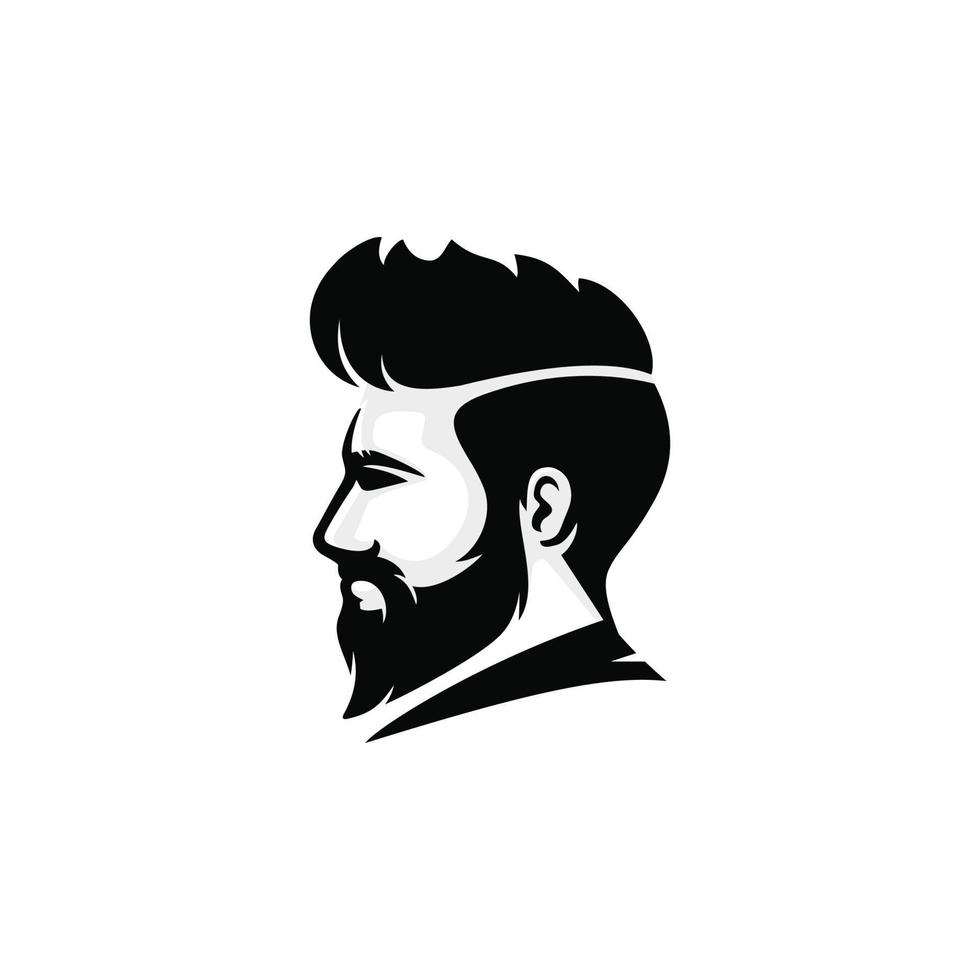 Male hairstyle design vector illustration