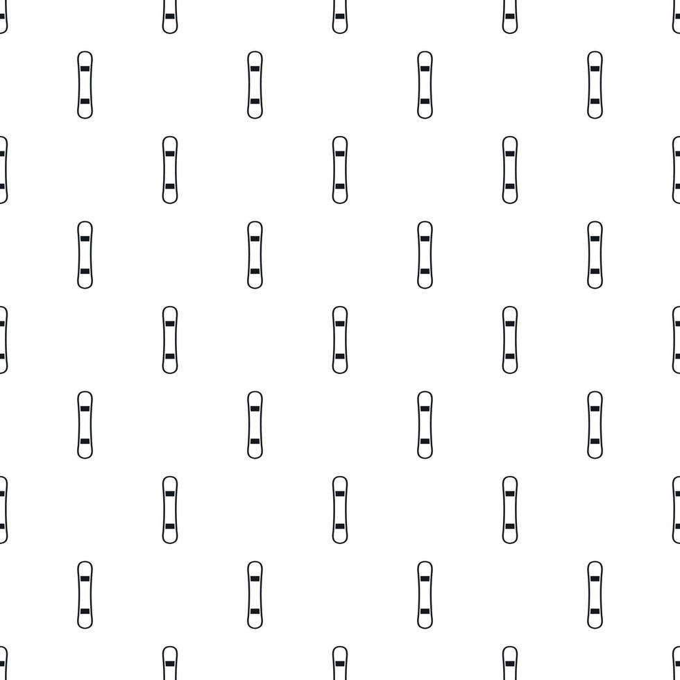 Snowboard pattern, simple style vector