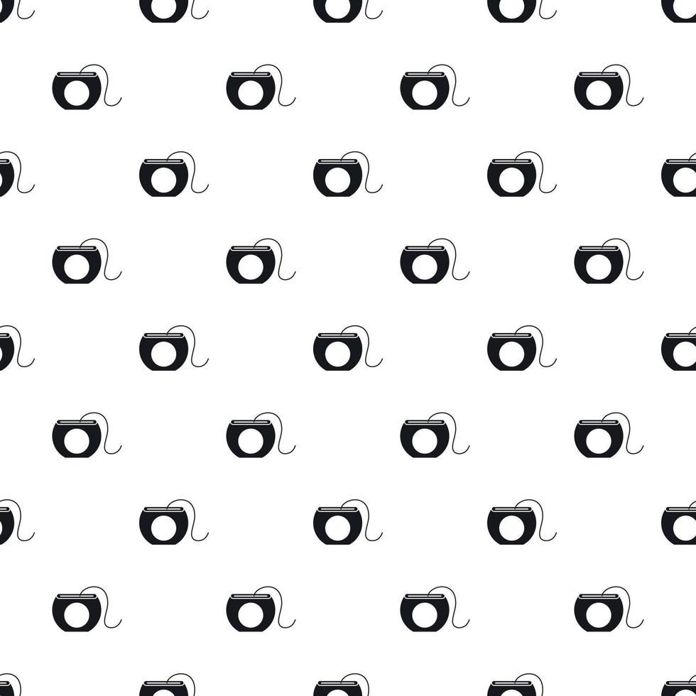 Dental floss pattern, simple style vector