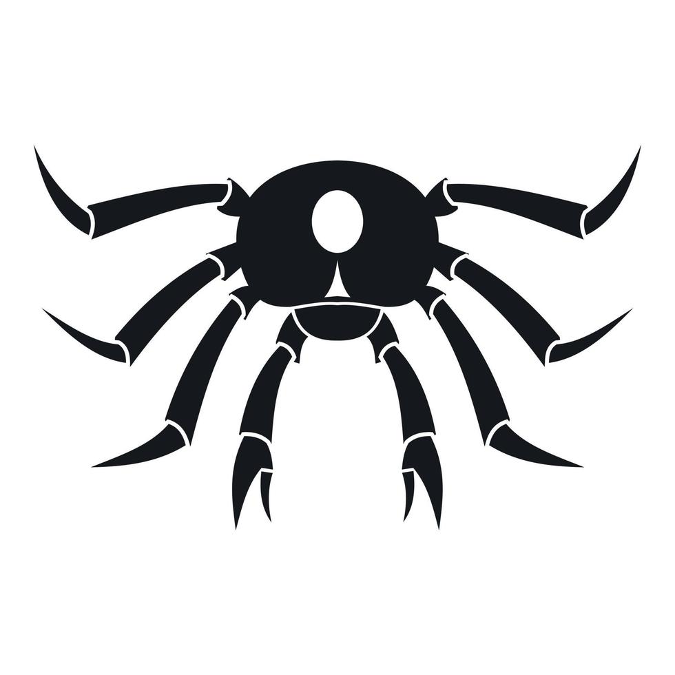 Crab seafood icon, simple style vector