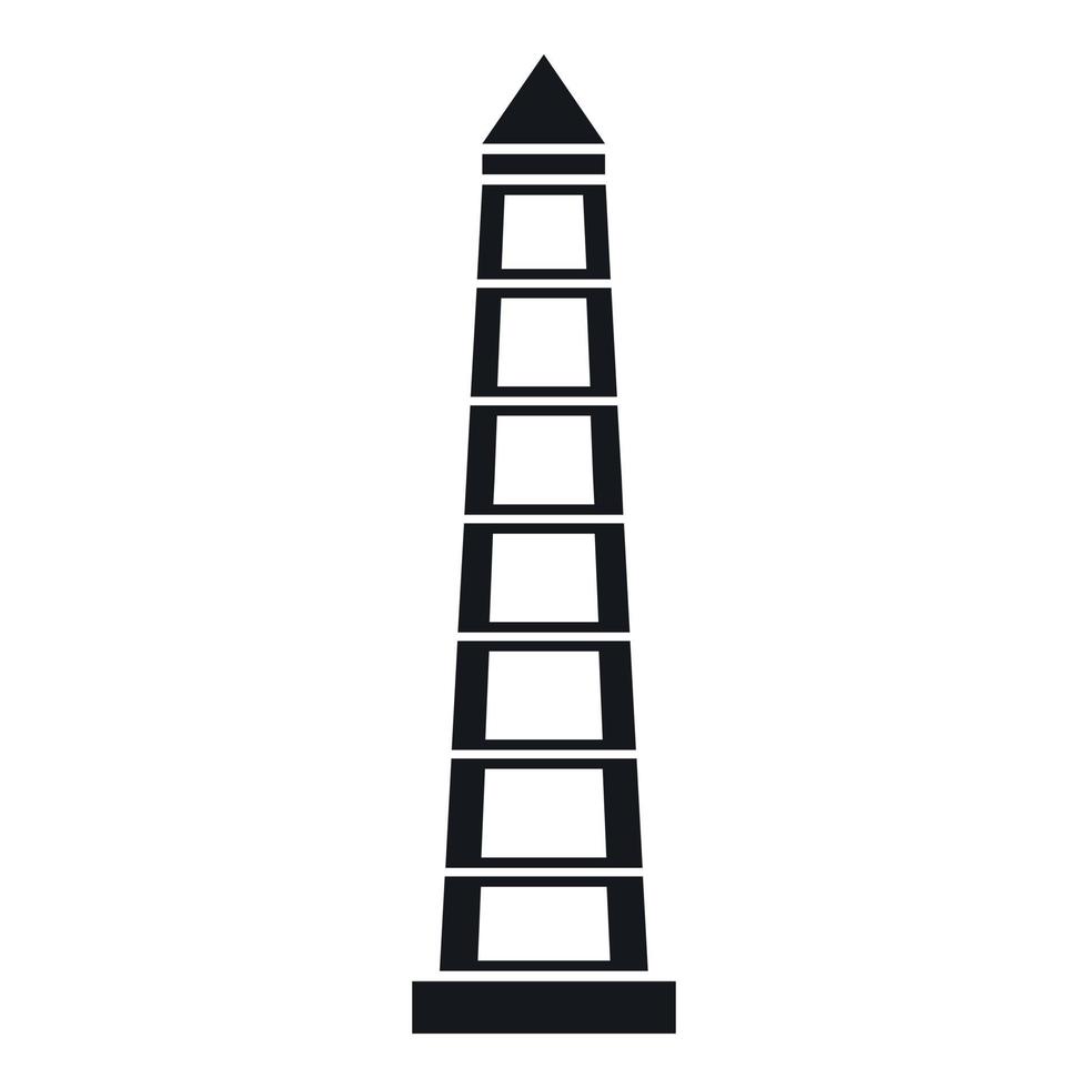Obelisco of Buenos Aires icon, simple style vector