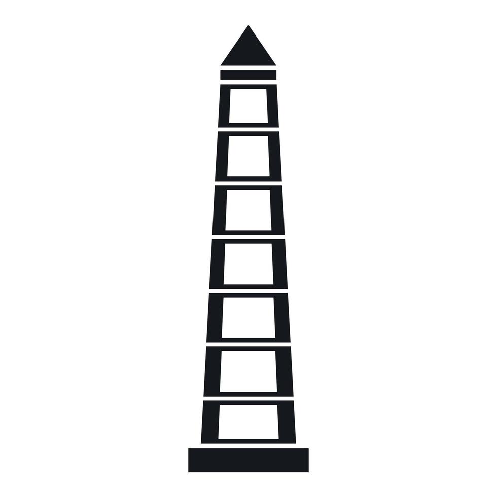 icono del obelisco de buenos aires, estilo simple vector