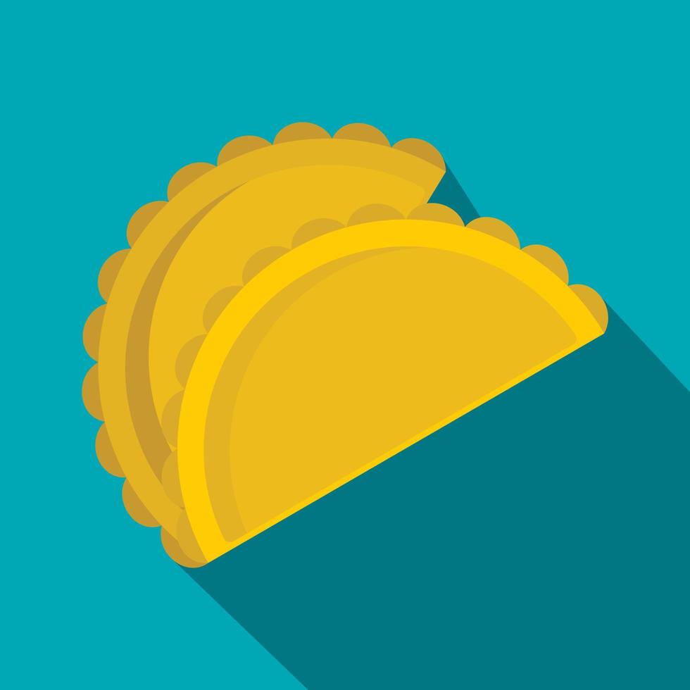 icono de dos empanadas, estilo plano vector