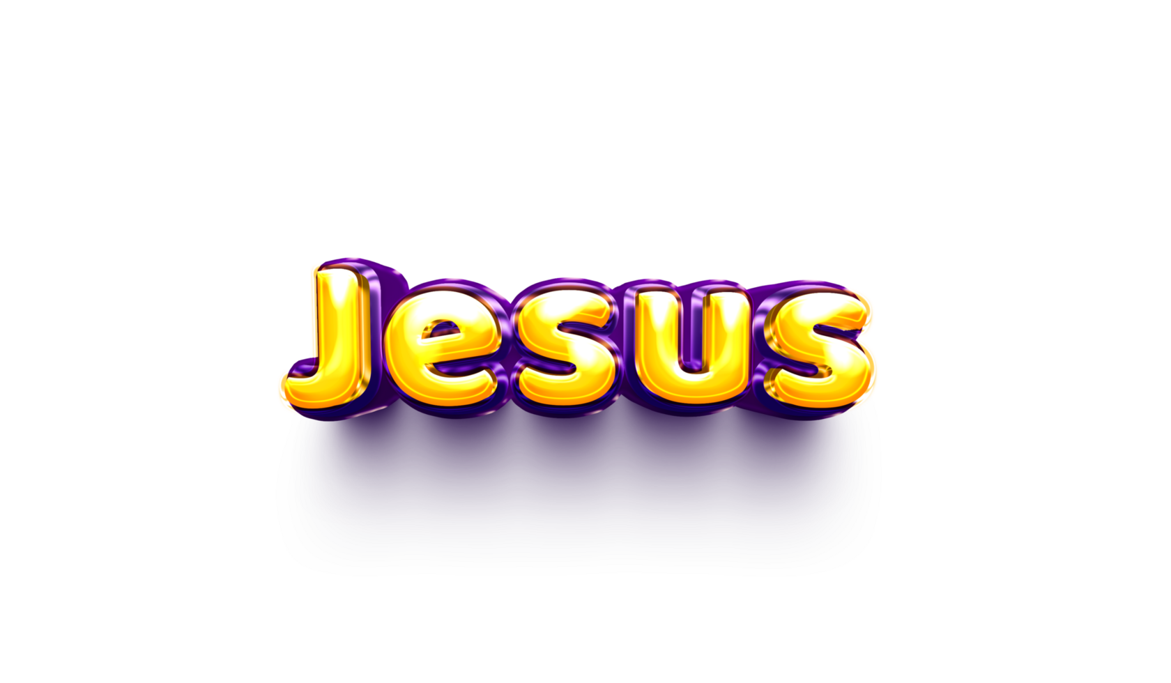 names of boys English helium balloon shiny celebration sticker 3d inflated Jesus png