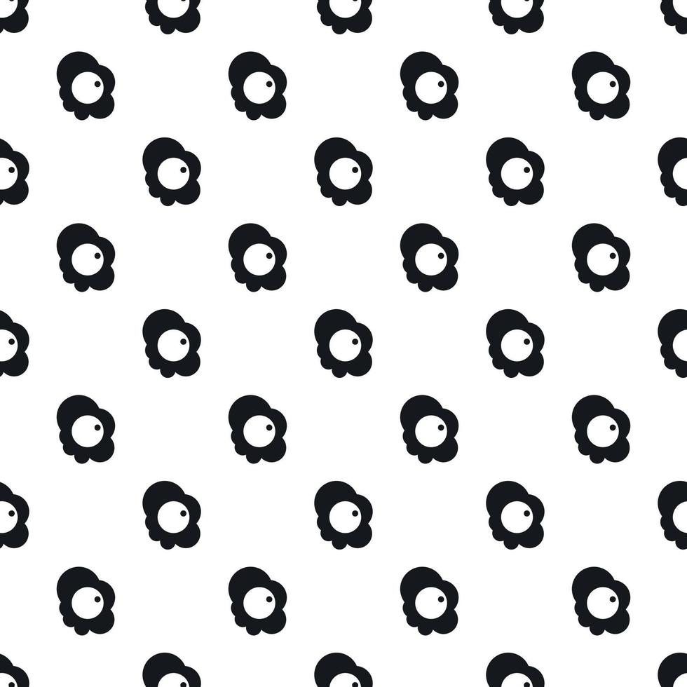 Scrambled eggs pattern, simple style vector
