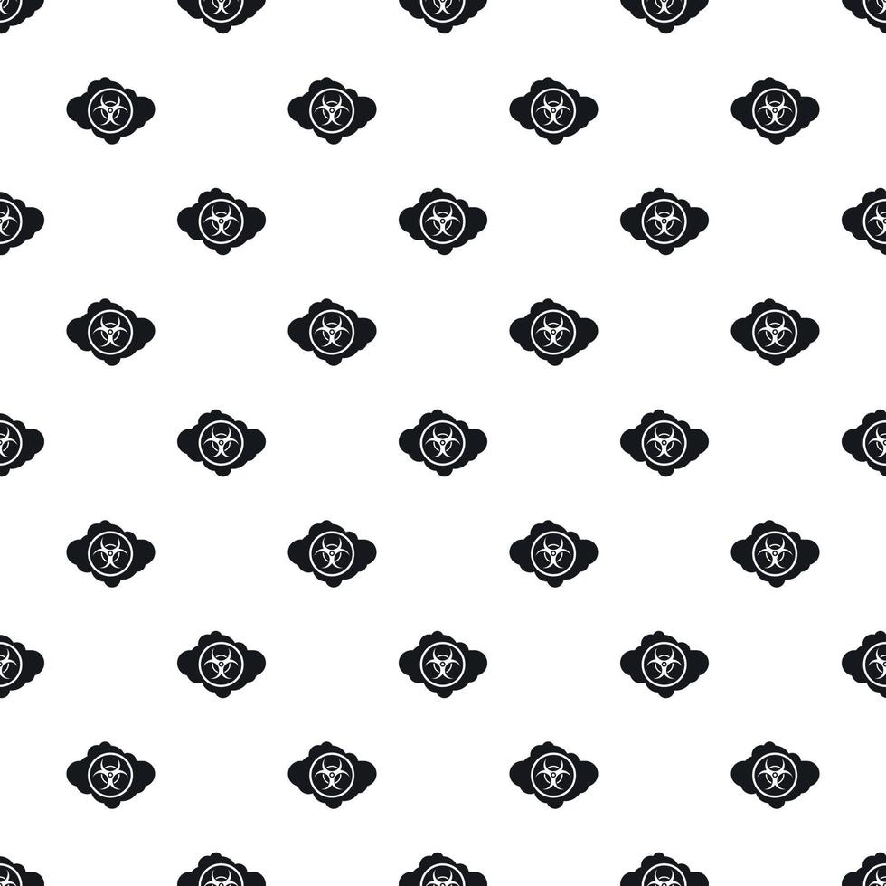 Radioactive cloud pattern, simple style vector