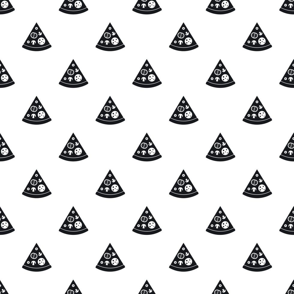 Slice of pizza pattern, simple style vector