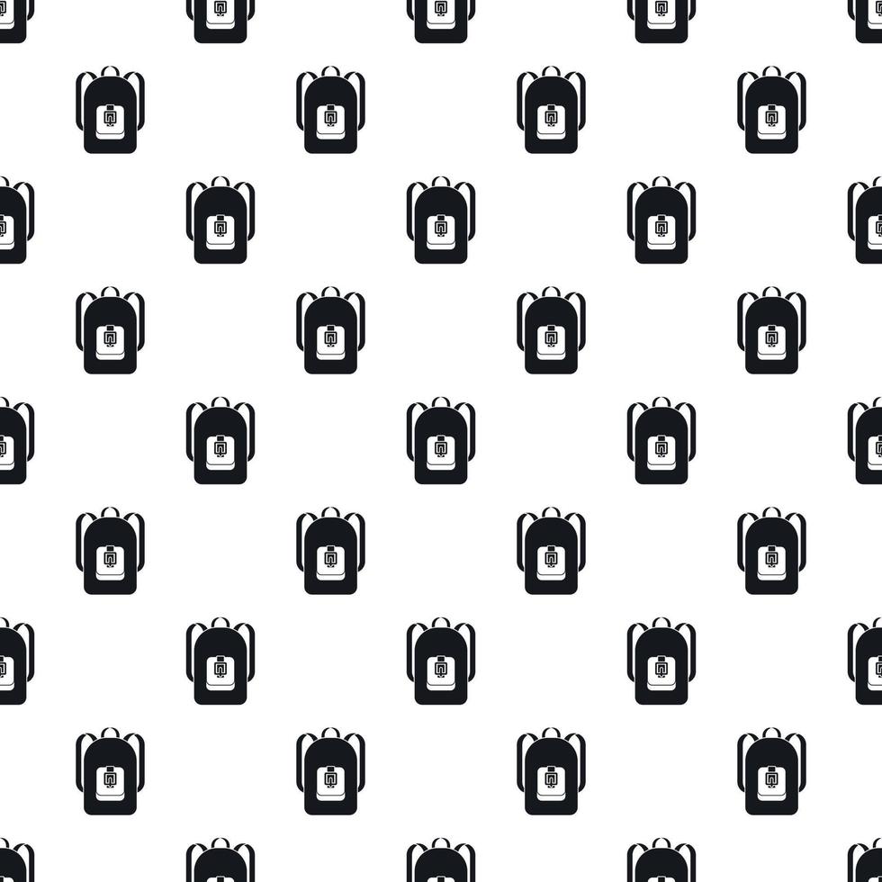 School backpack pattern, simple style vector