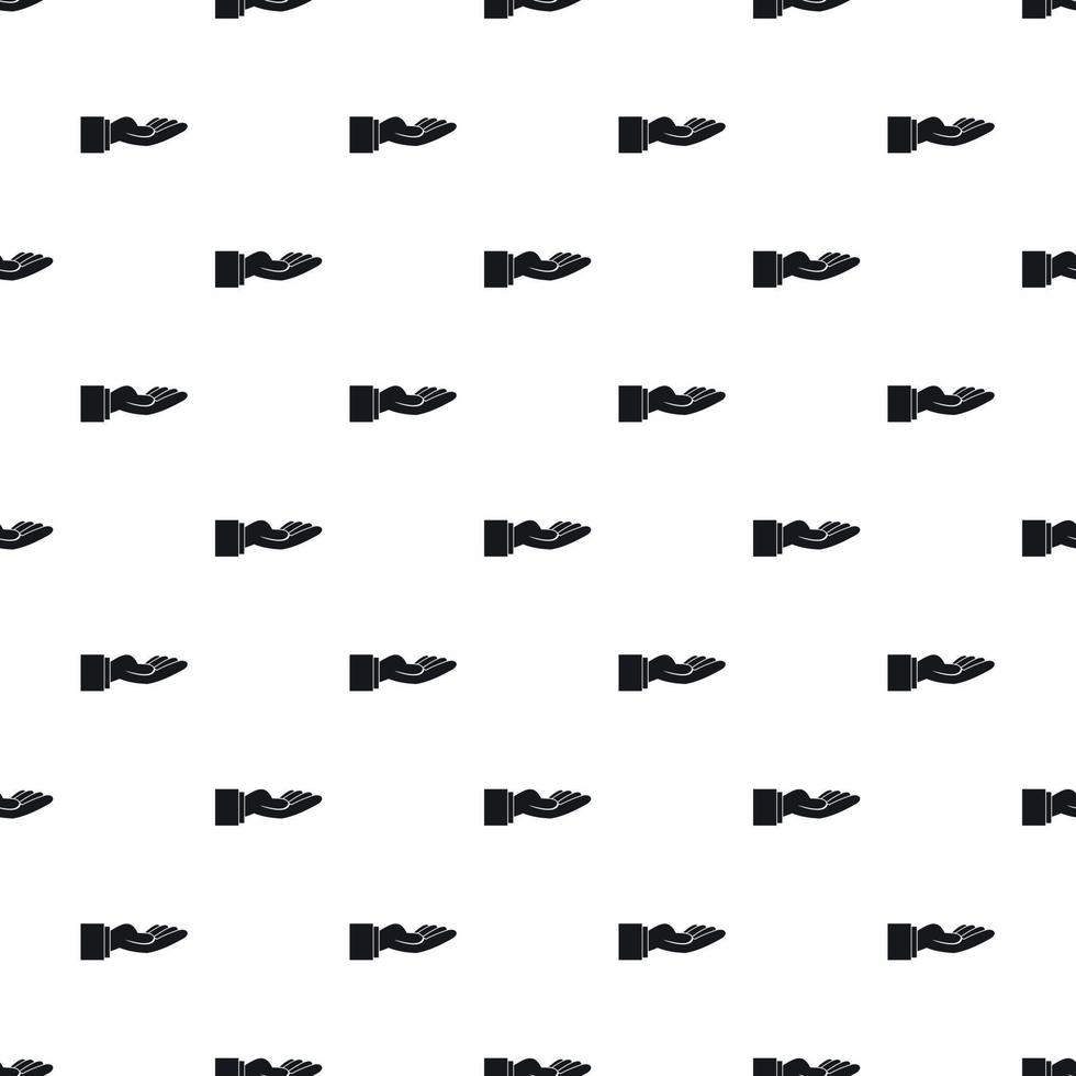 Gesture of charity pattern, simple style vector