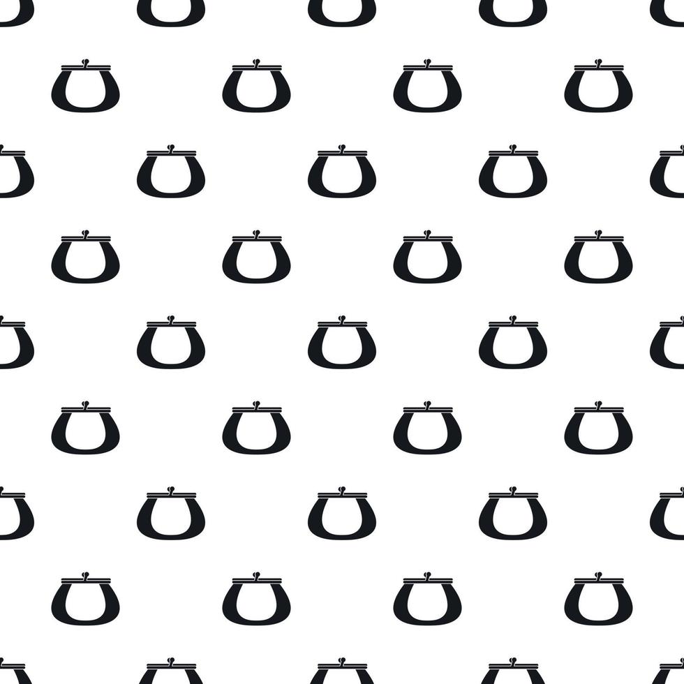 Purse pattern, simple style vector