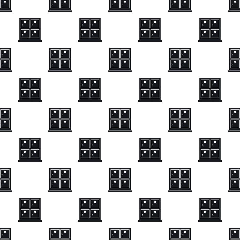 Cell for storage bags in store pattern vector