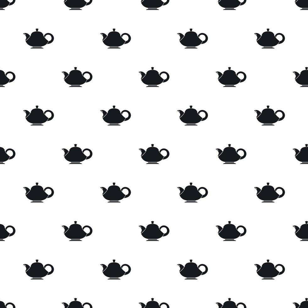 Coffee kettle with big handle pattern vector