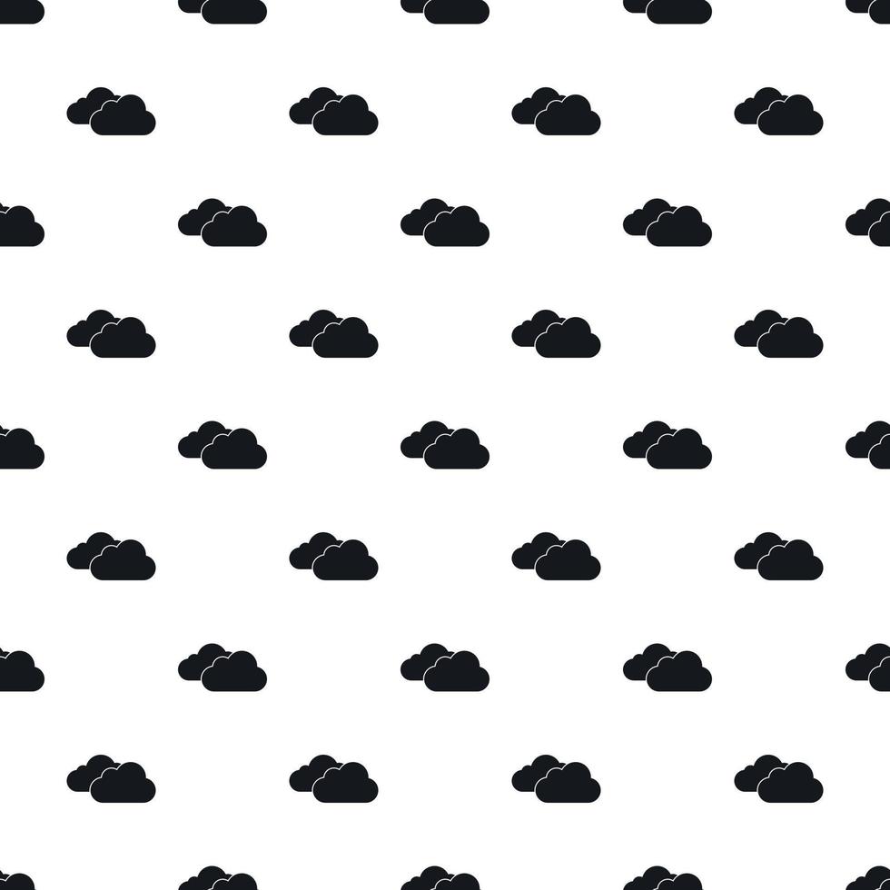 Clouds pattern, simple style vector