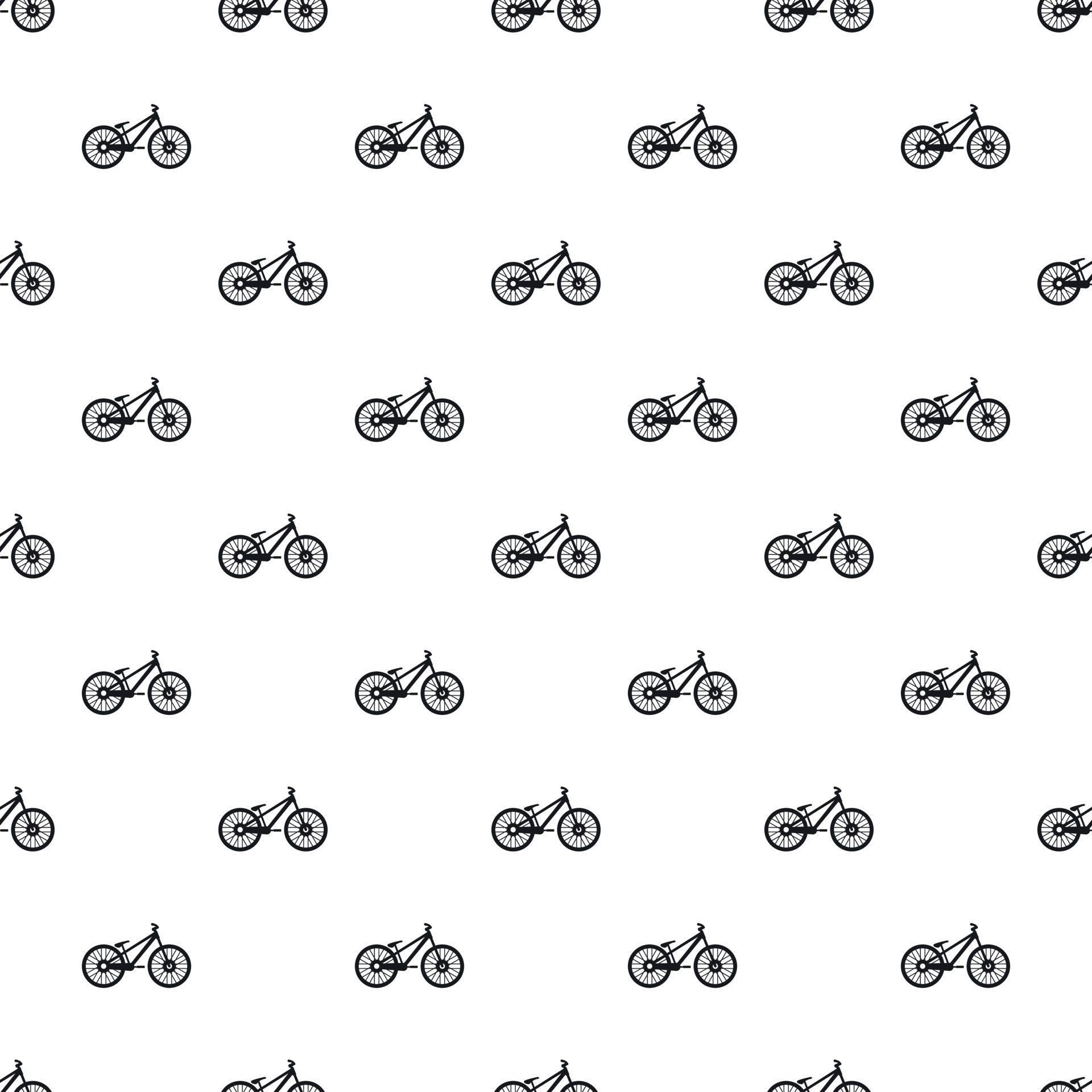 Bike pattern, simple style 15237201 Vector Art at Vecteezy