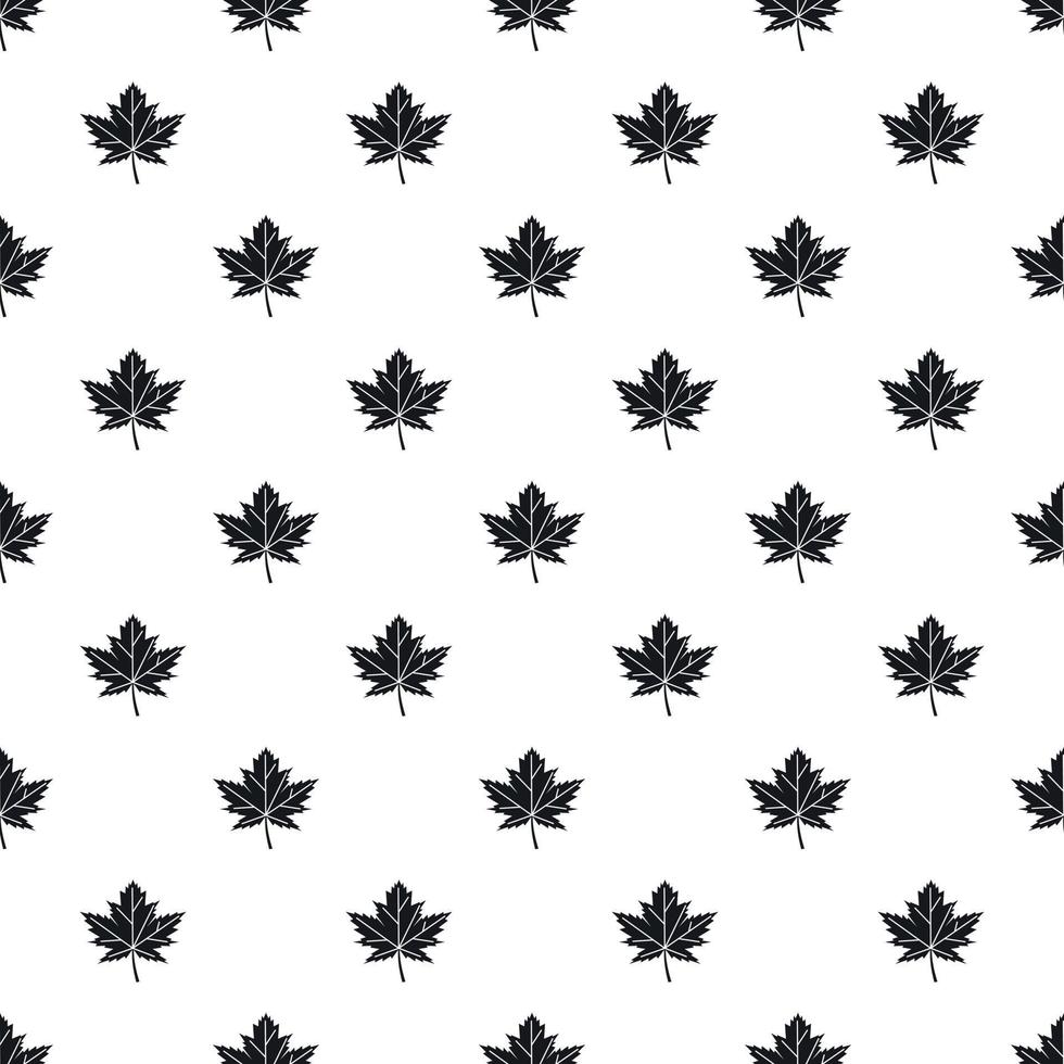 Autumn leaf pattern, simple style vector