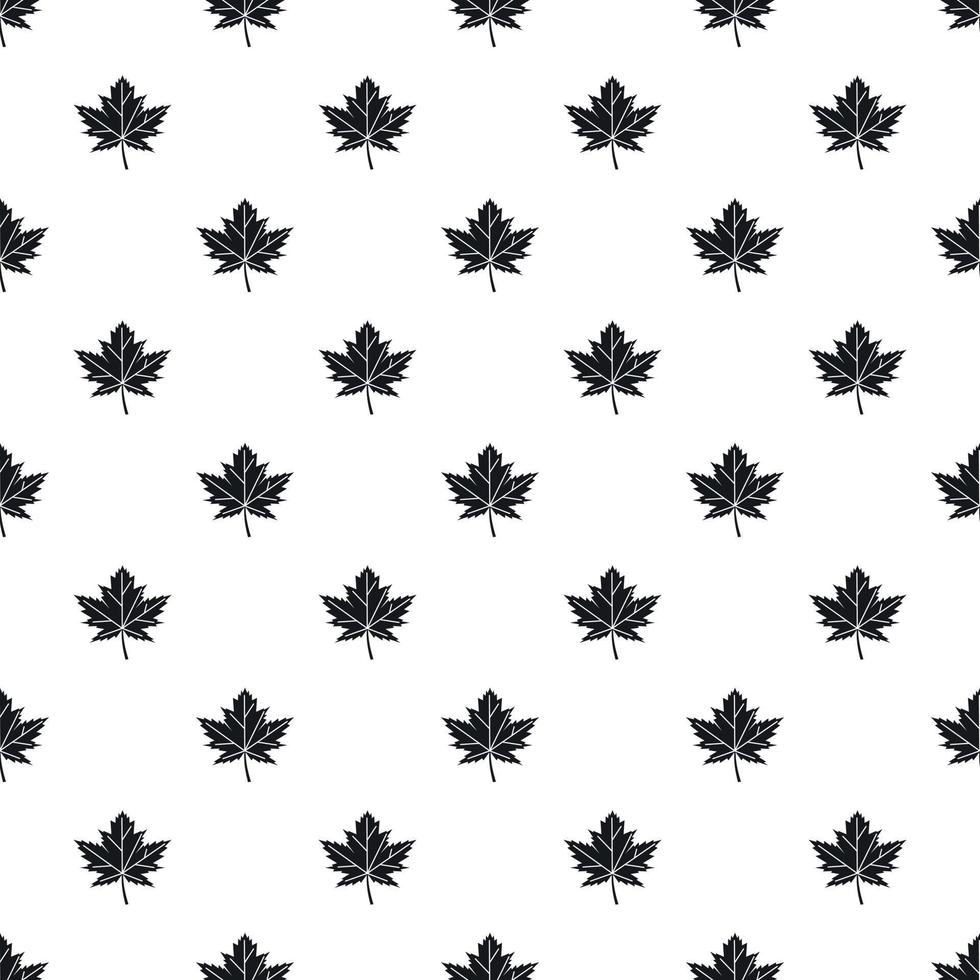 Autumn leaf pattern, simple style vector