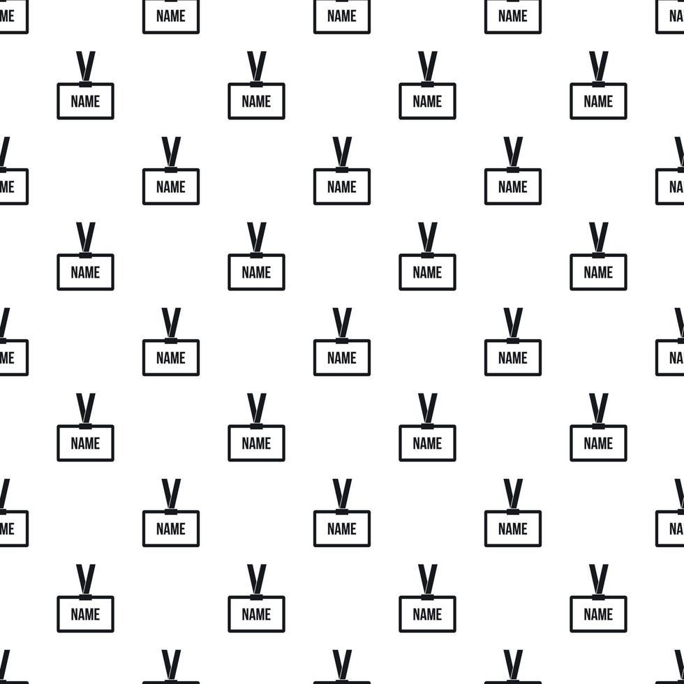 Badge employee pattern, simple style vector