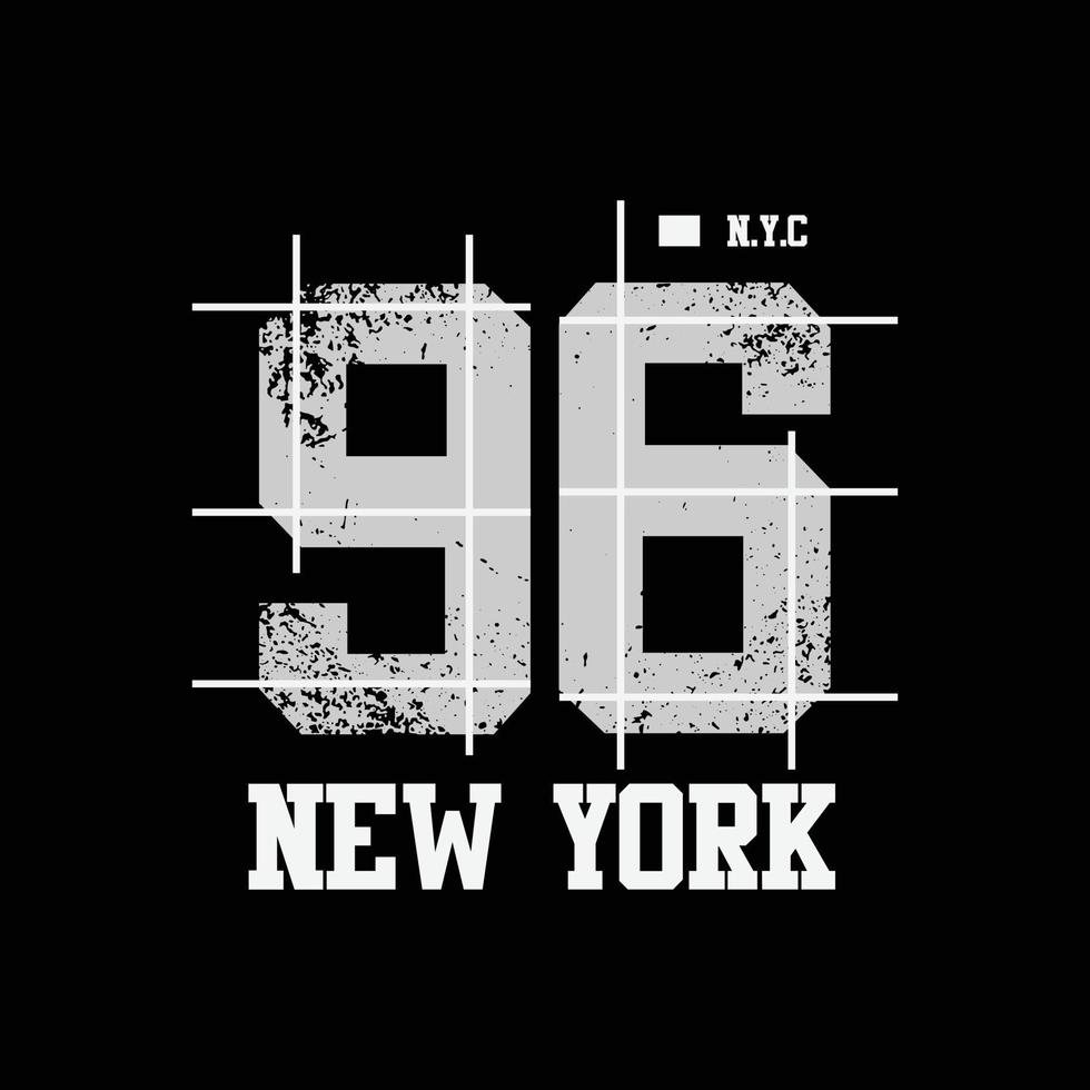 ilustración vectorial y tipografía de Nueva York, perfecta para camisetas, sudaderas con capucha, estampados, etc. vector