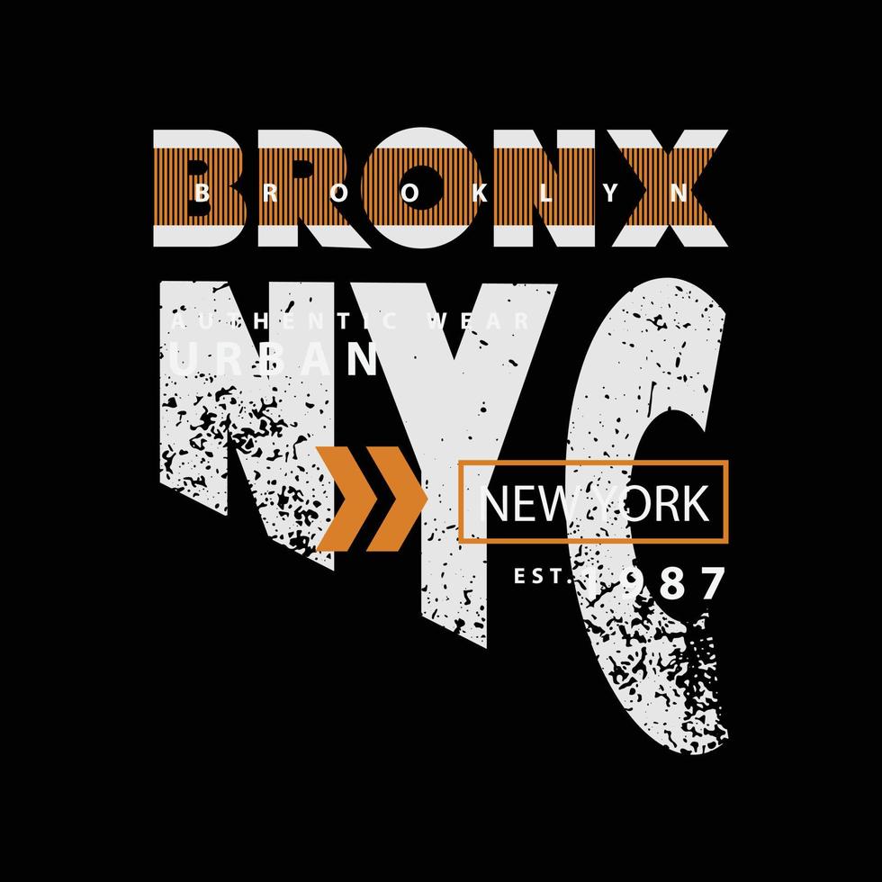 New york illustration typography. perfect for t shirt design vector